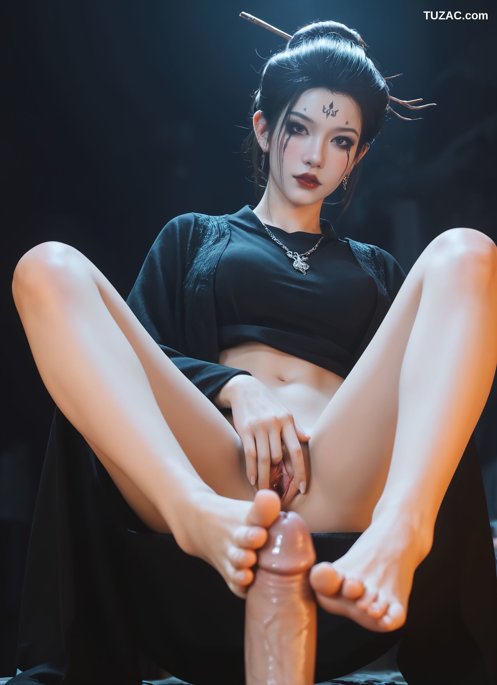 AI美女-18禁-黑神话悟空-四妹-黑纱篇