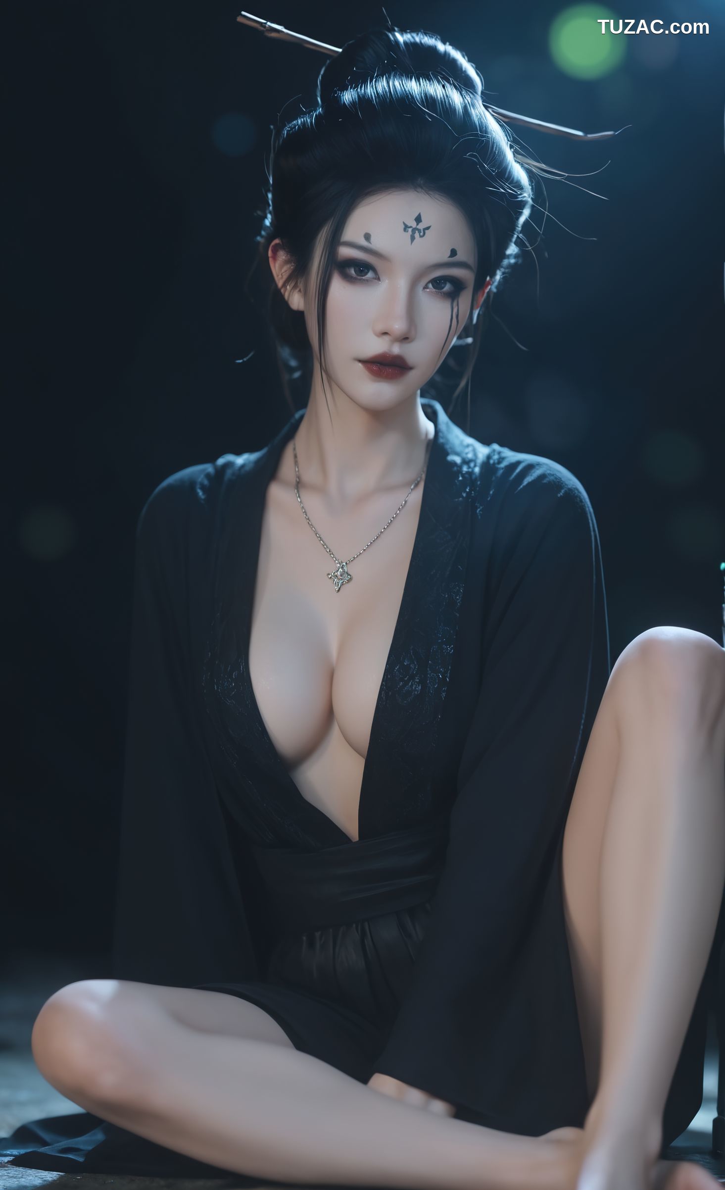 AI美女-18禁-黑神话悟空-四妹-黑纱篇