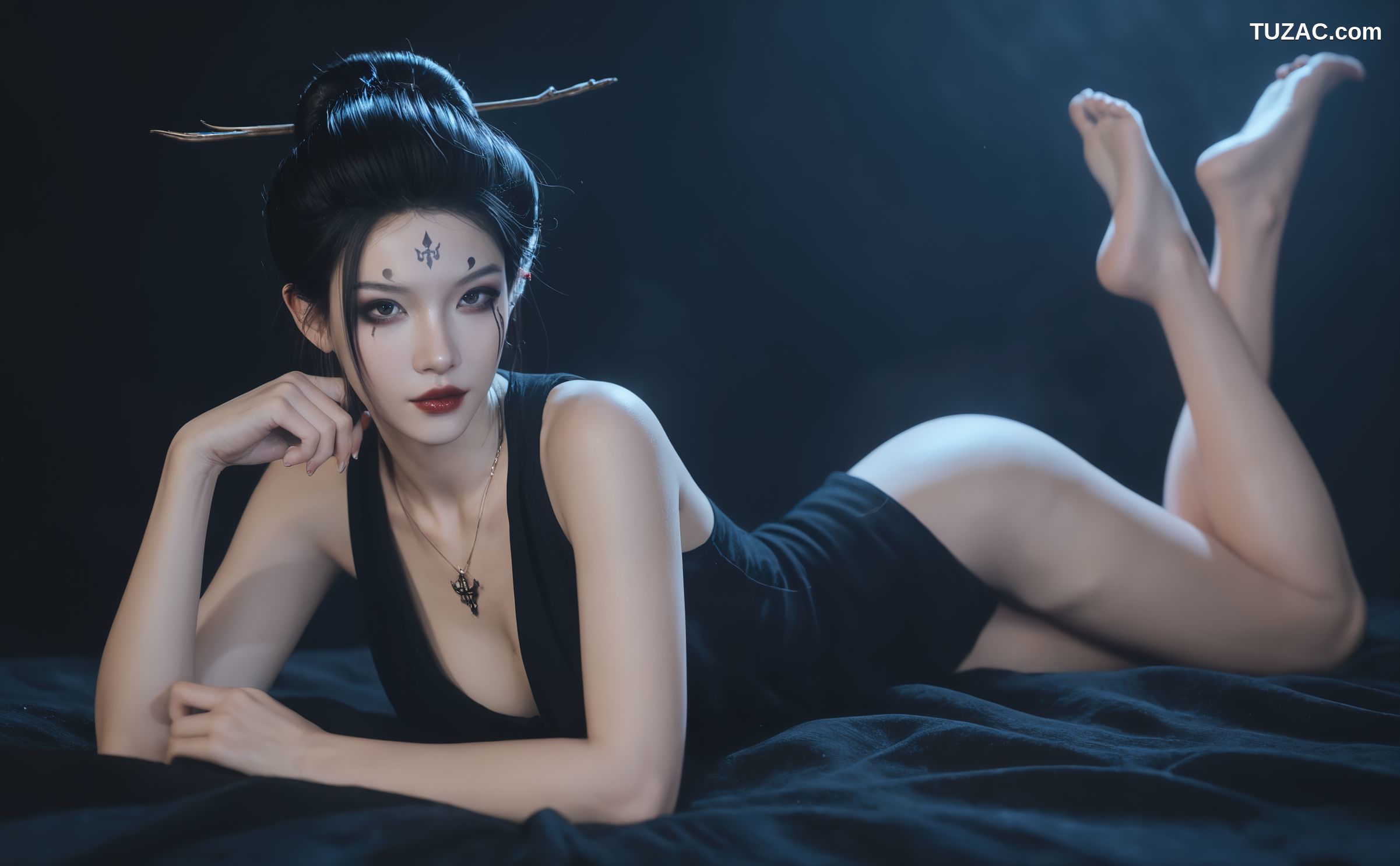 AI美女-18禁-黑神话悟空-四妹-黑纱篇