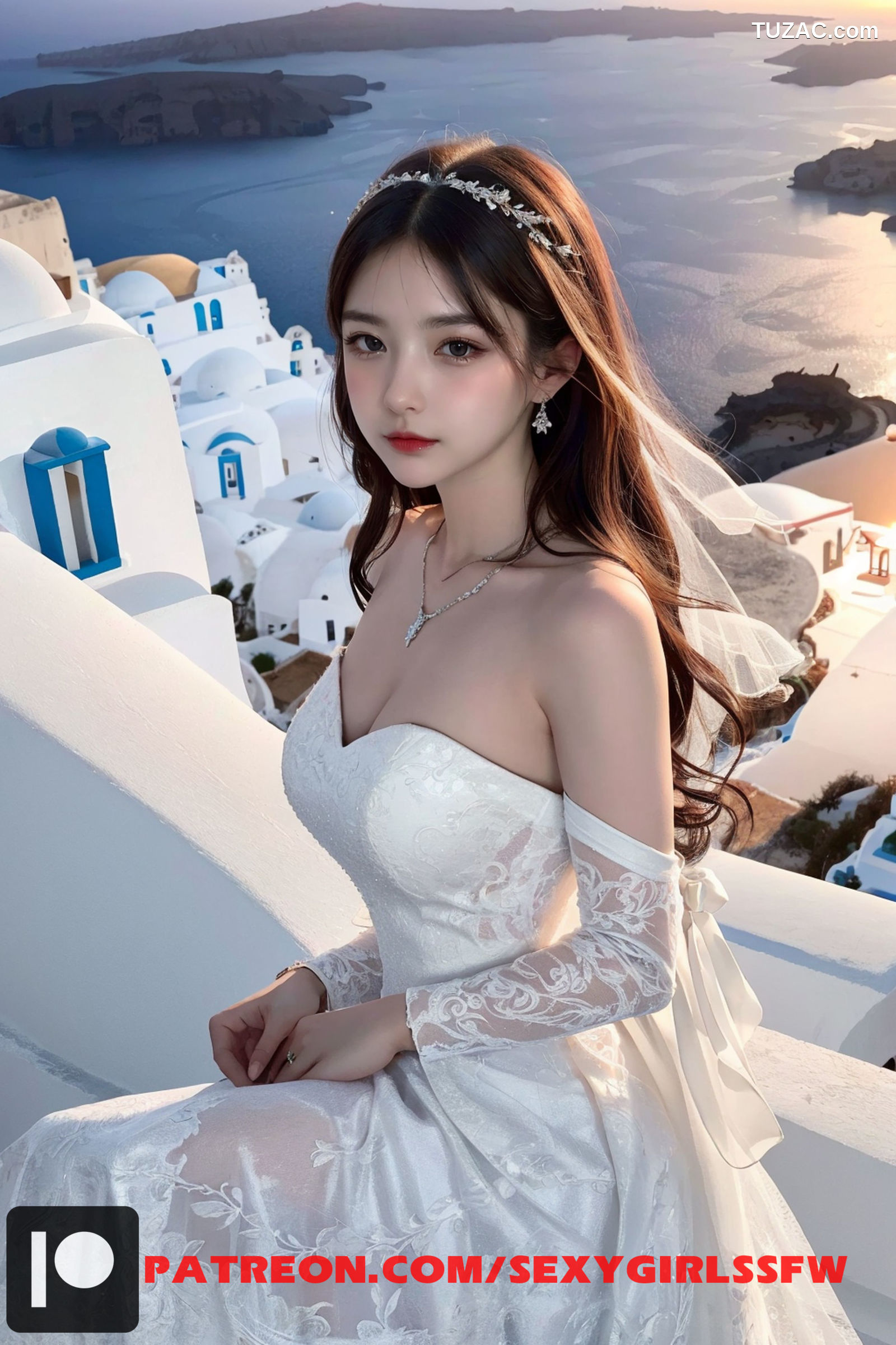 AI美女-婚纱礼服-海边古堡-18禁