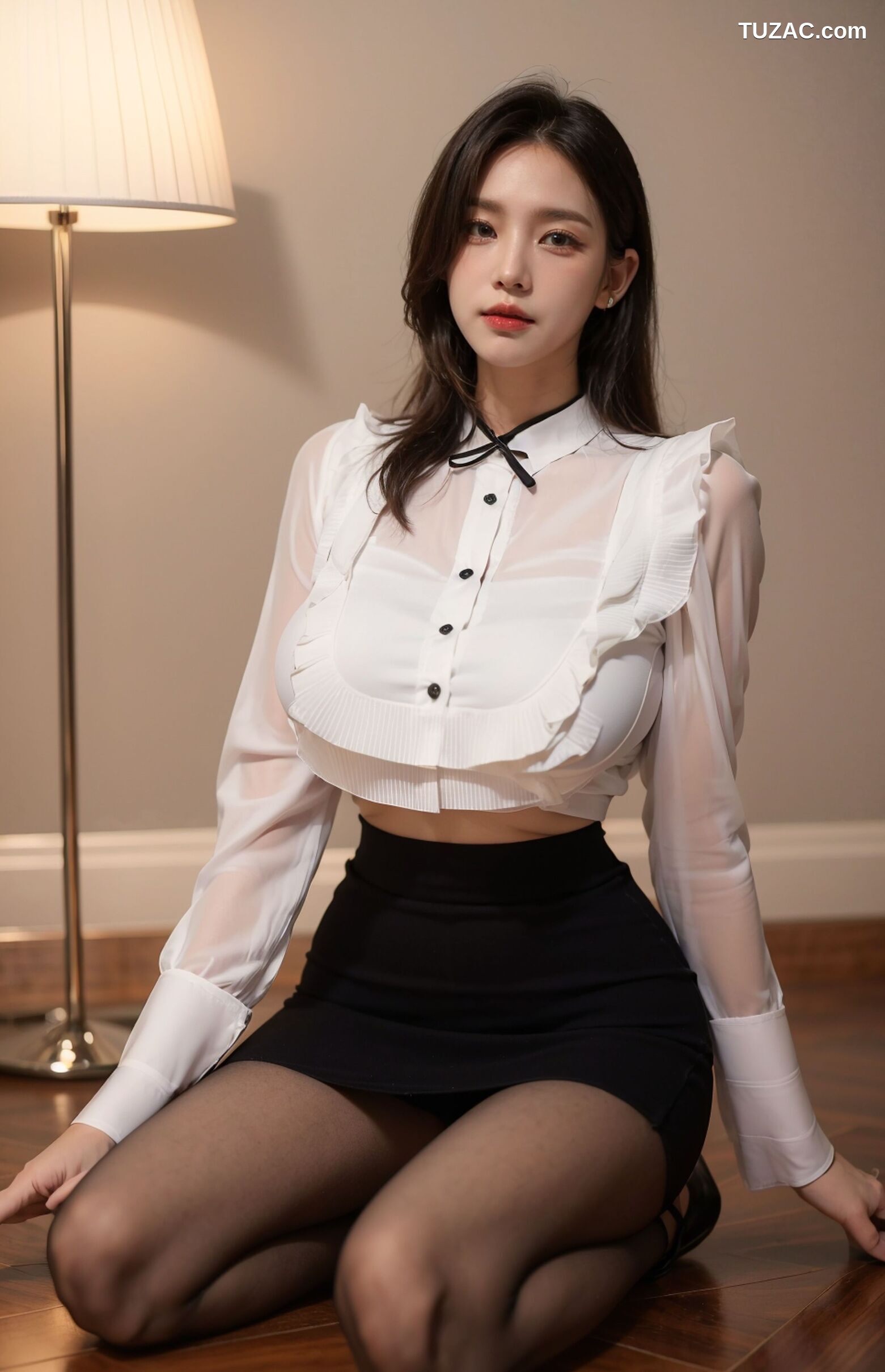 AI美女-拟实-OL白衫短裙-18禁
