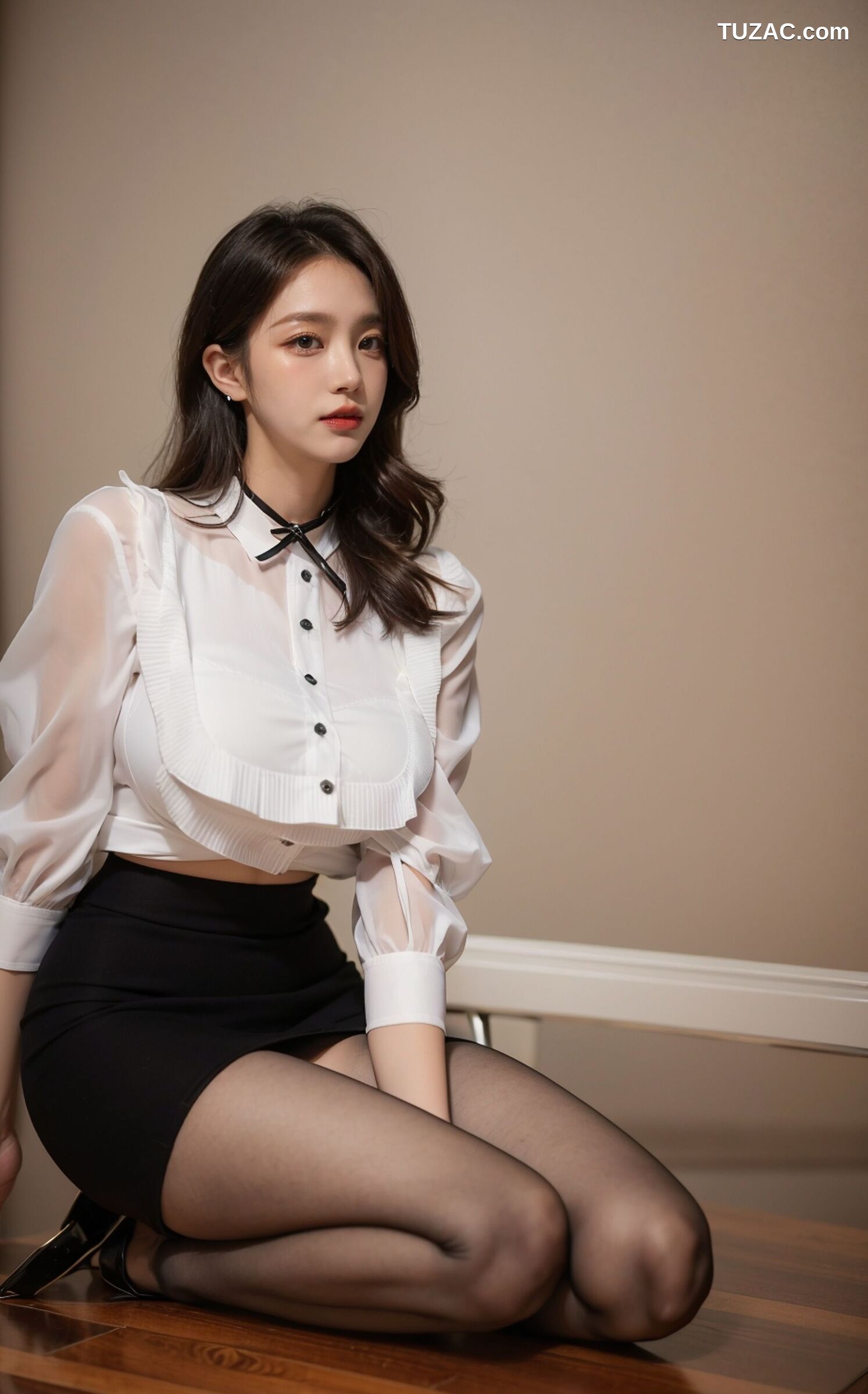 AI美女-拟实-OL白衫短裙-18禁