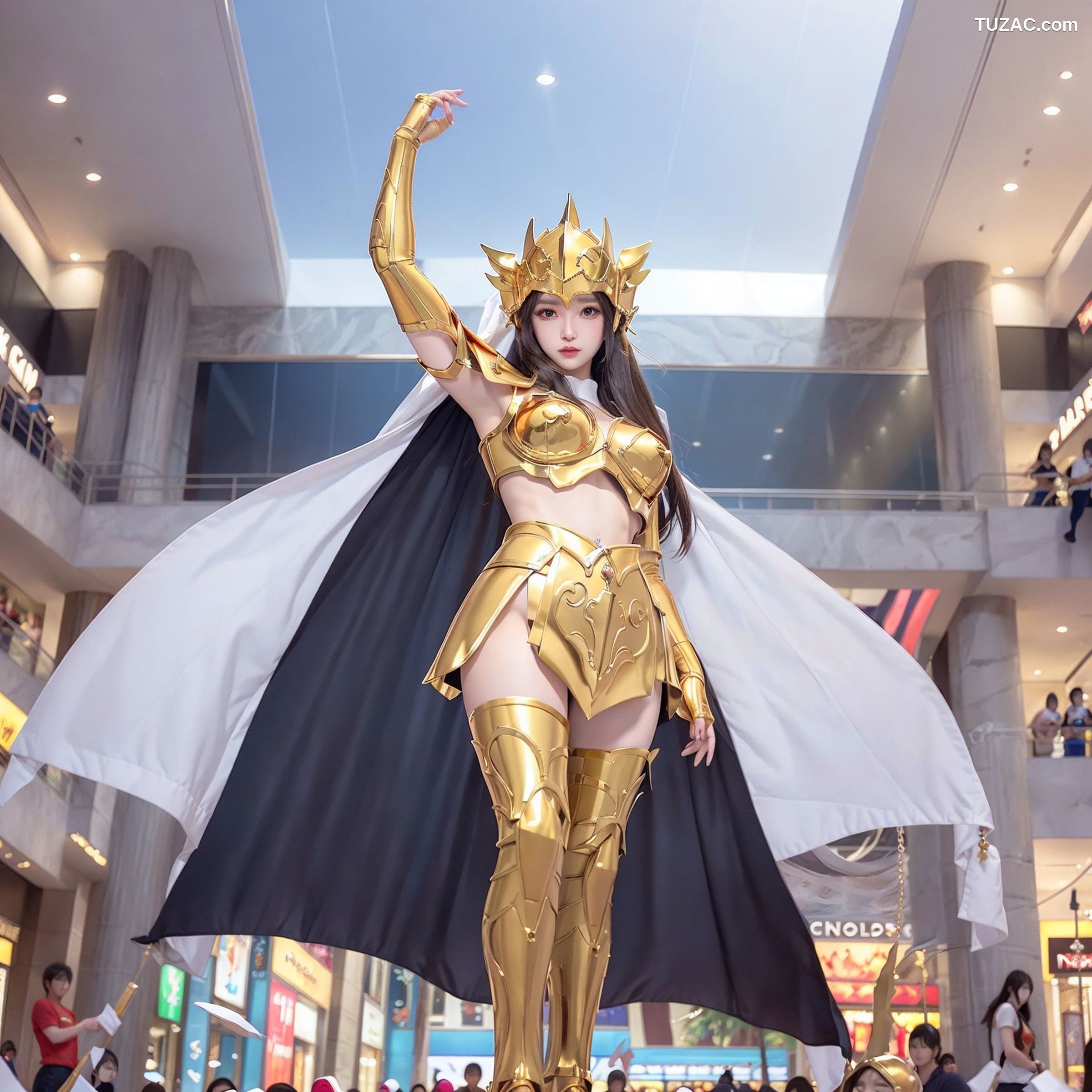AI美女-拟实-圣斗士的雅典娜女神