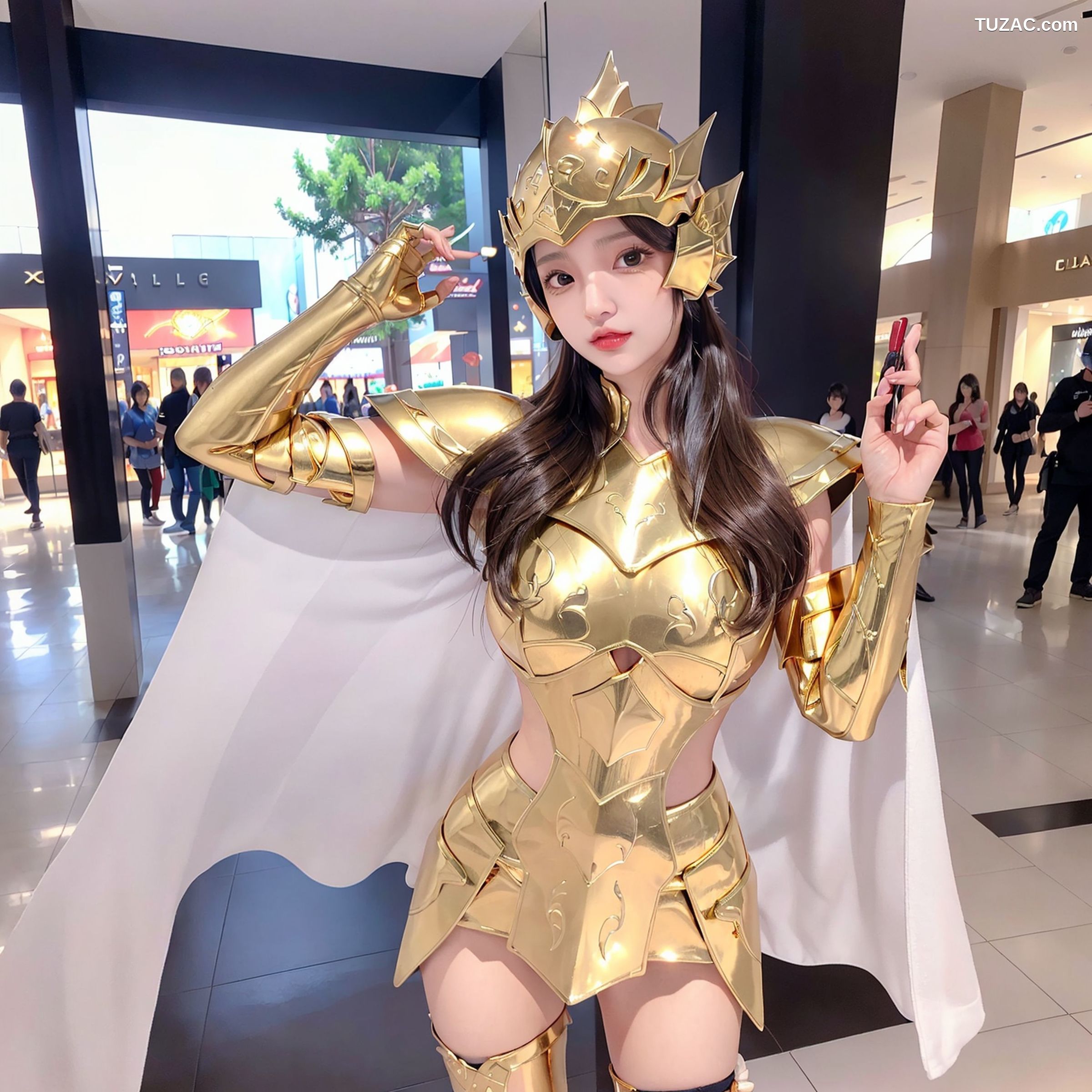 AI美女-拟实-圣斗士的雅典娜女神