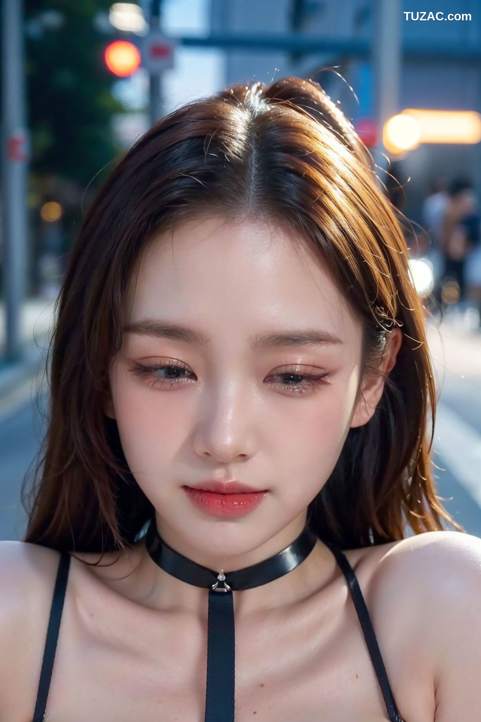 AI美女-拟实-夏季夜景街拍-超小恶魔情趣内衣-18禁