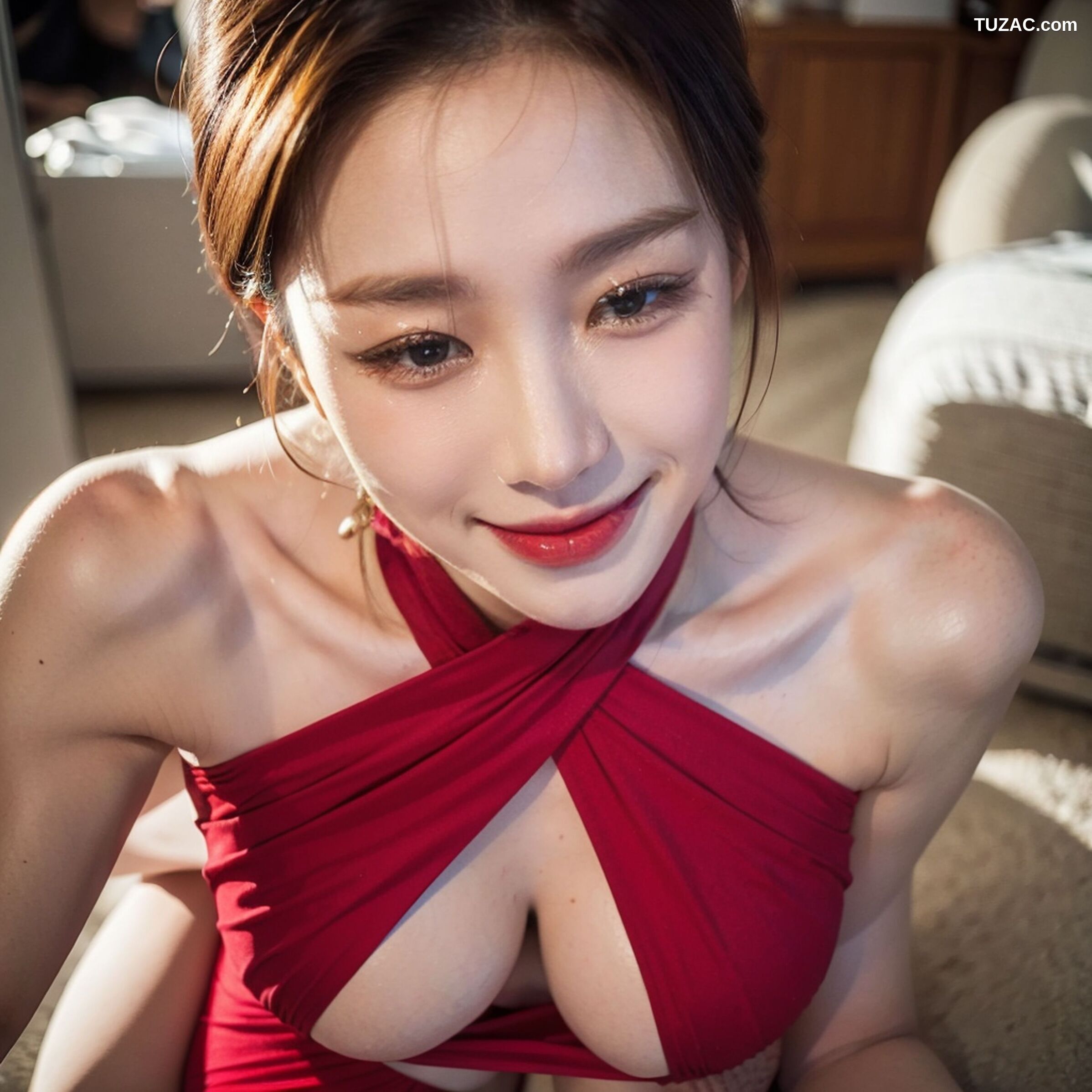 AI美女-拟实-挂脖连衣裙美女-18禁