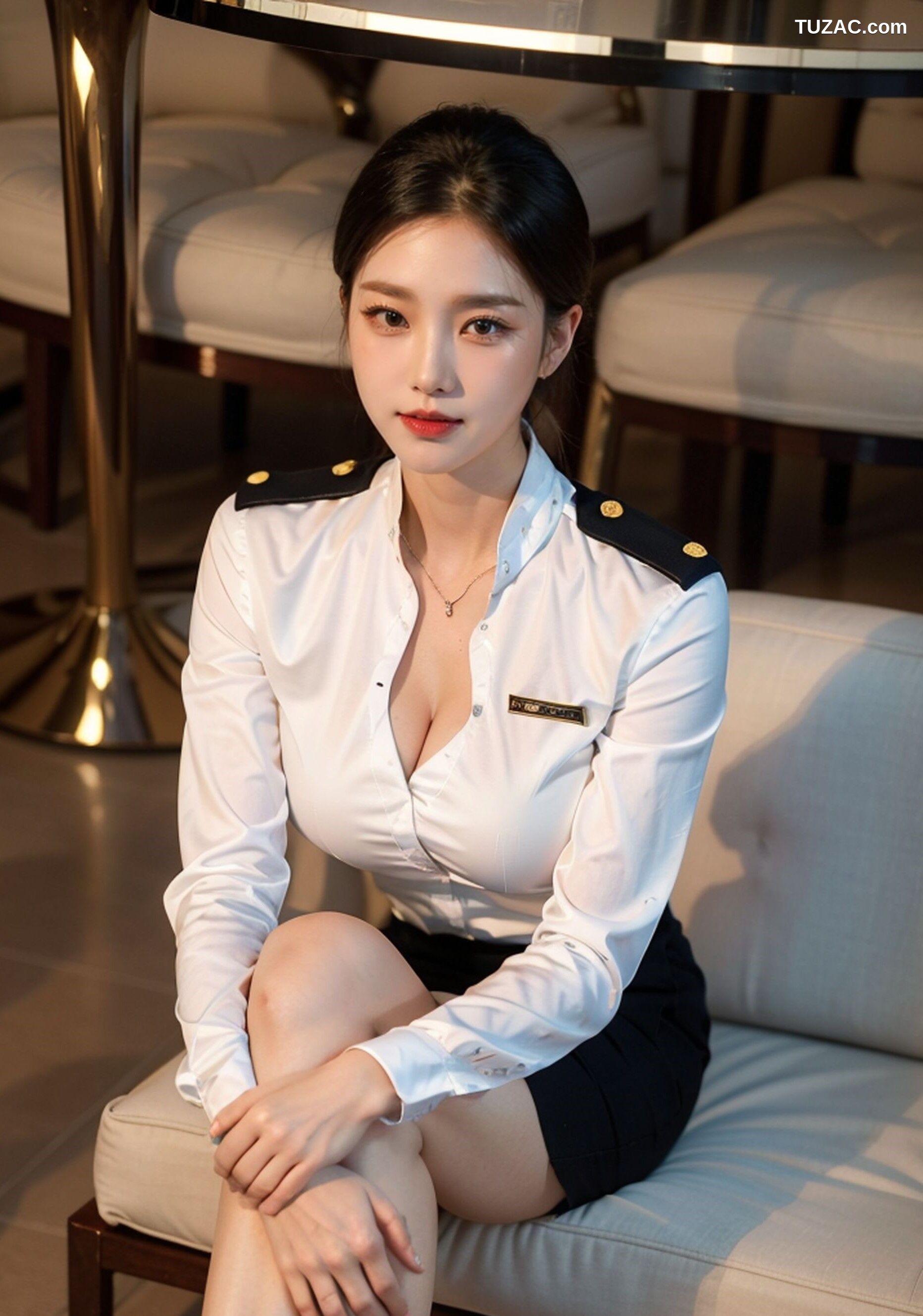AI美女-拟实-机场大厅里的空姐-18禁