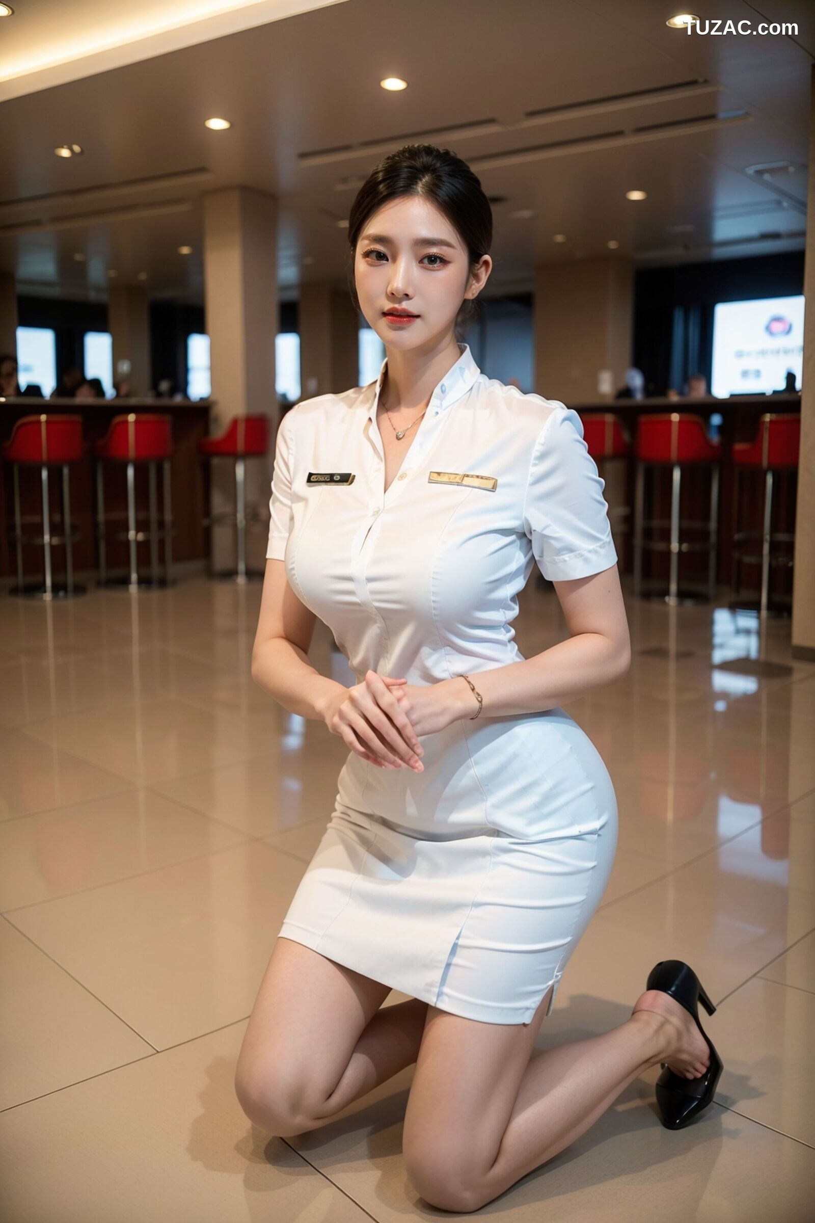 AI美女-拟实-机场大厅里的空姐-18禁