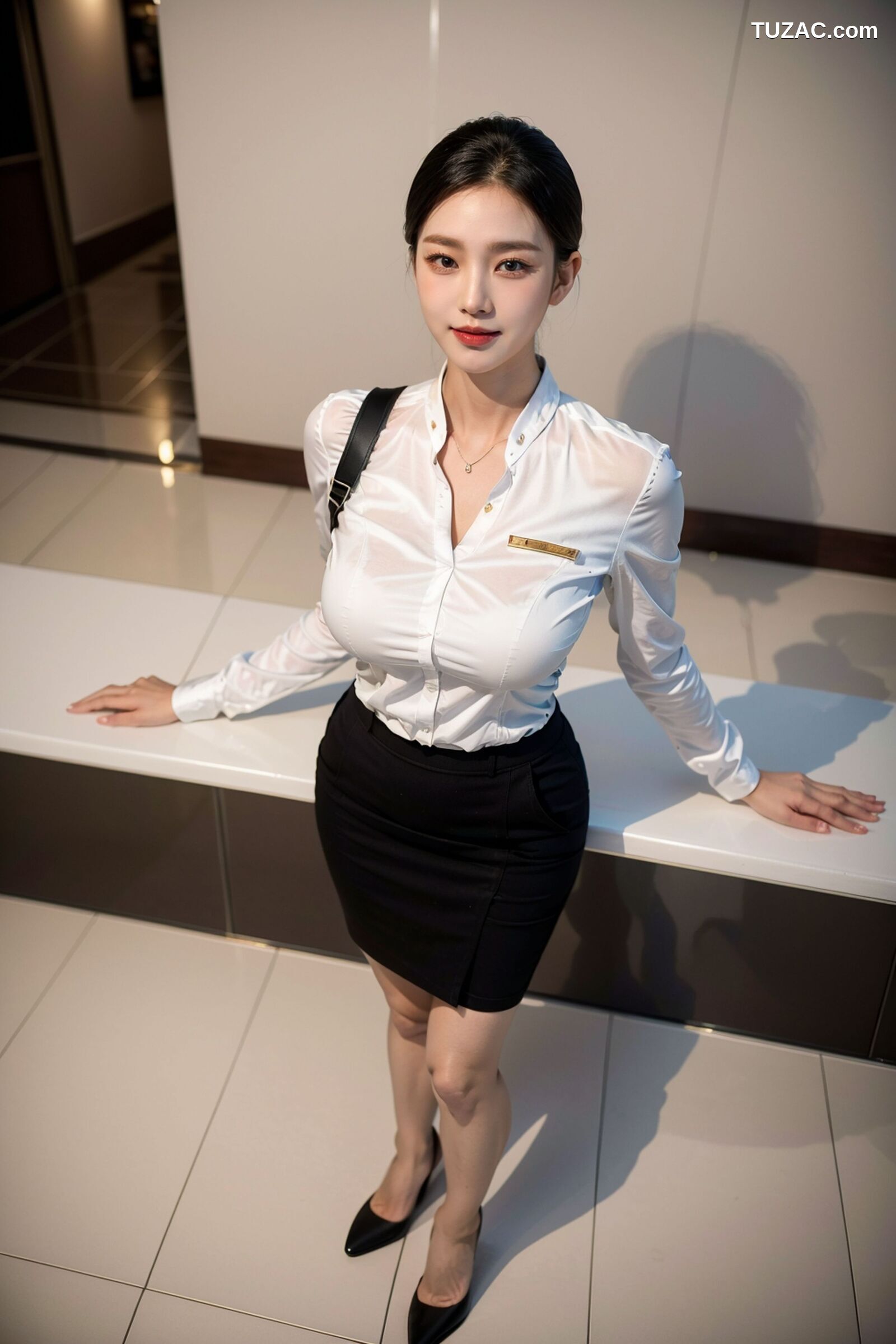 AI美女-拟实-机场大厅里的空姐-18禁