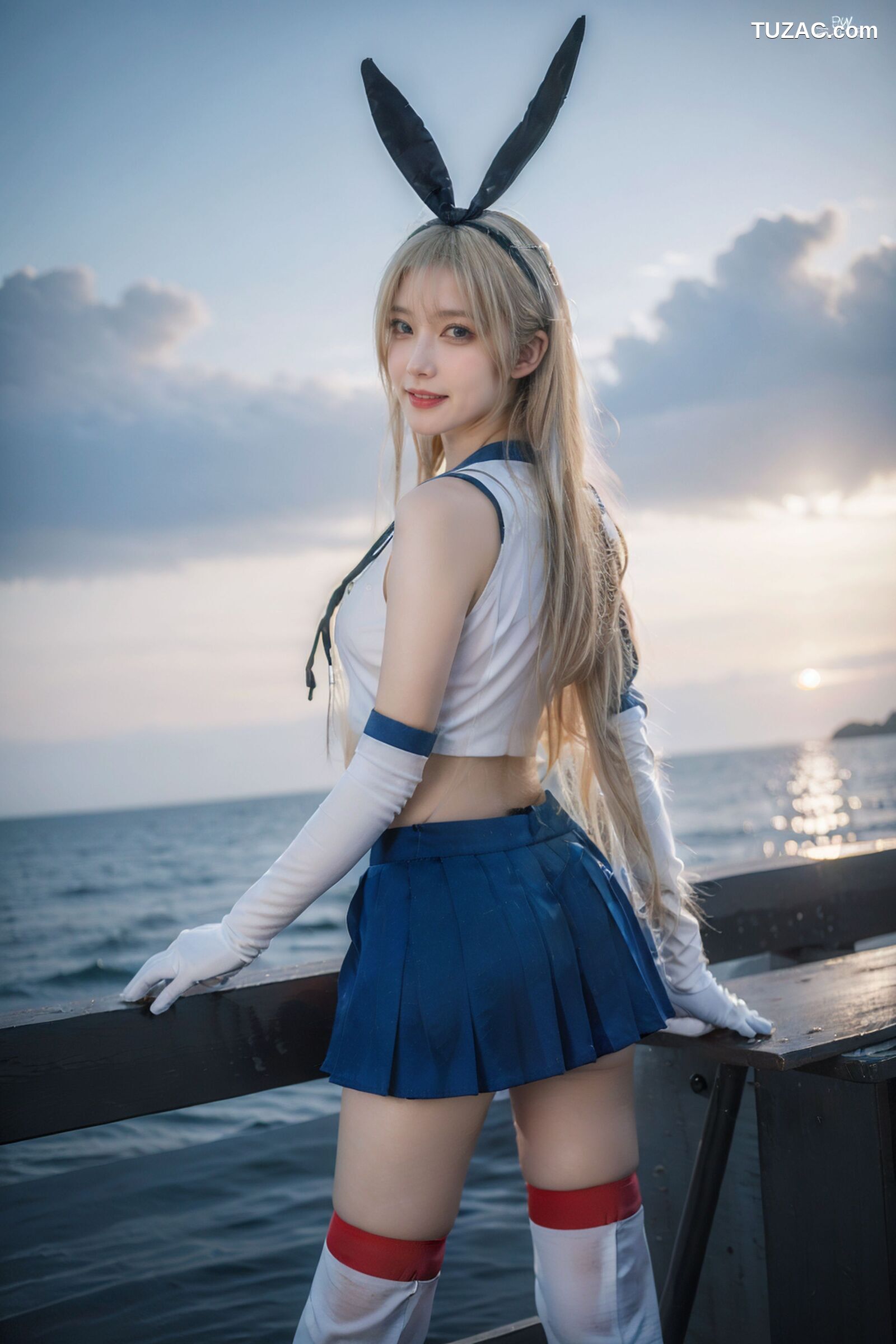 AI美女-拟实-水手服兔女郎军舰