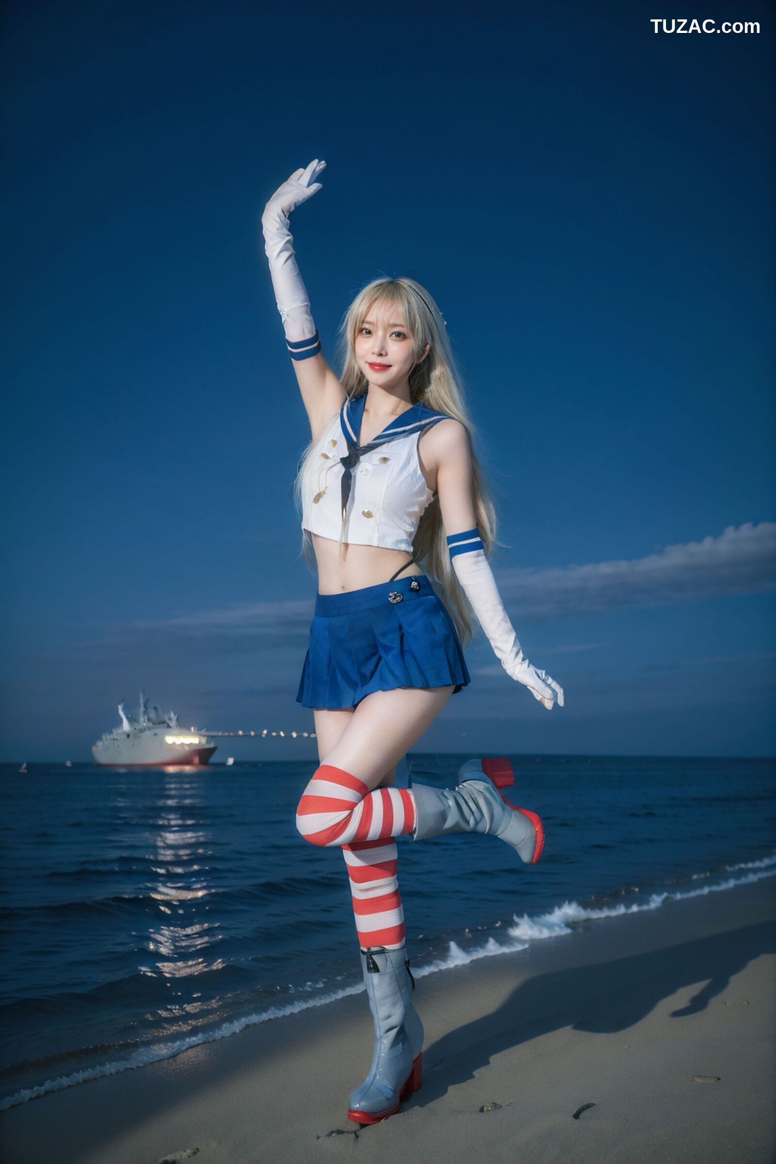 AI美女-拟实-水手服兔女郎军舰