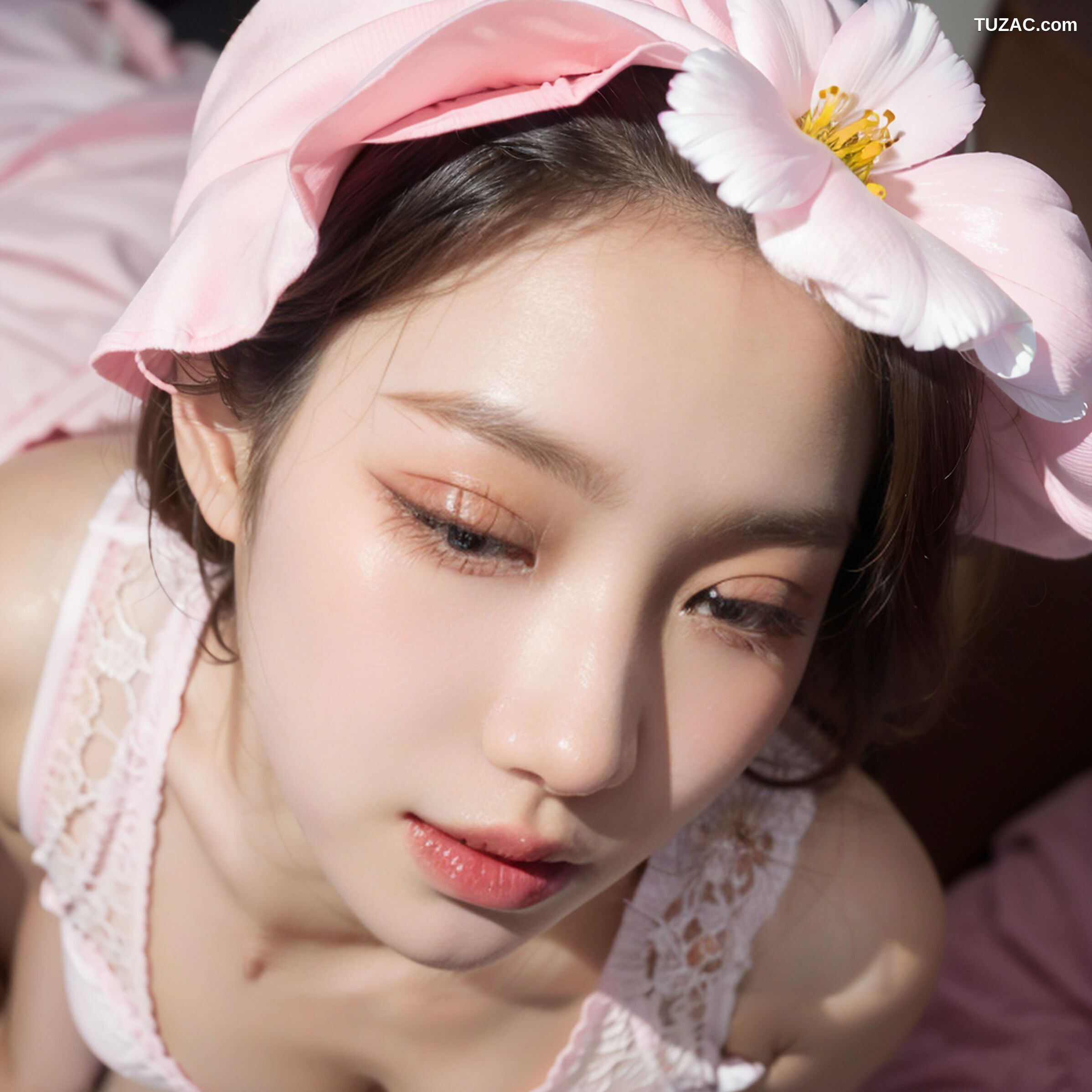 AI美女-拟实-玫瑰园户外