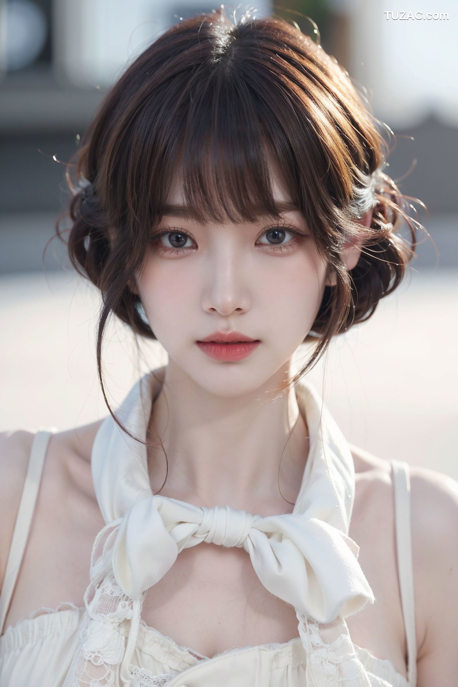 AI美女-拟实-粉白色情趣服-18禁