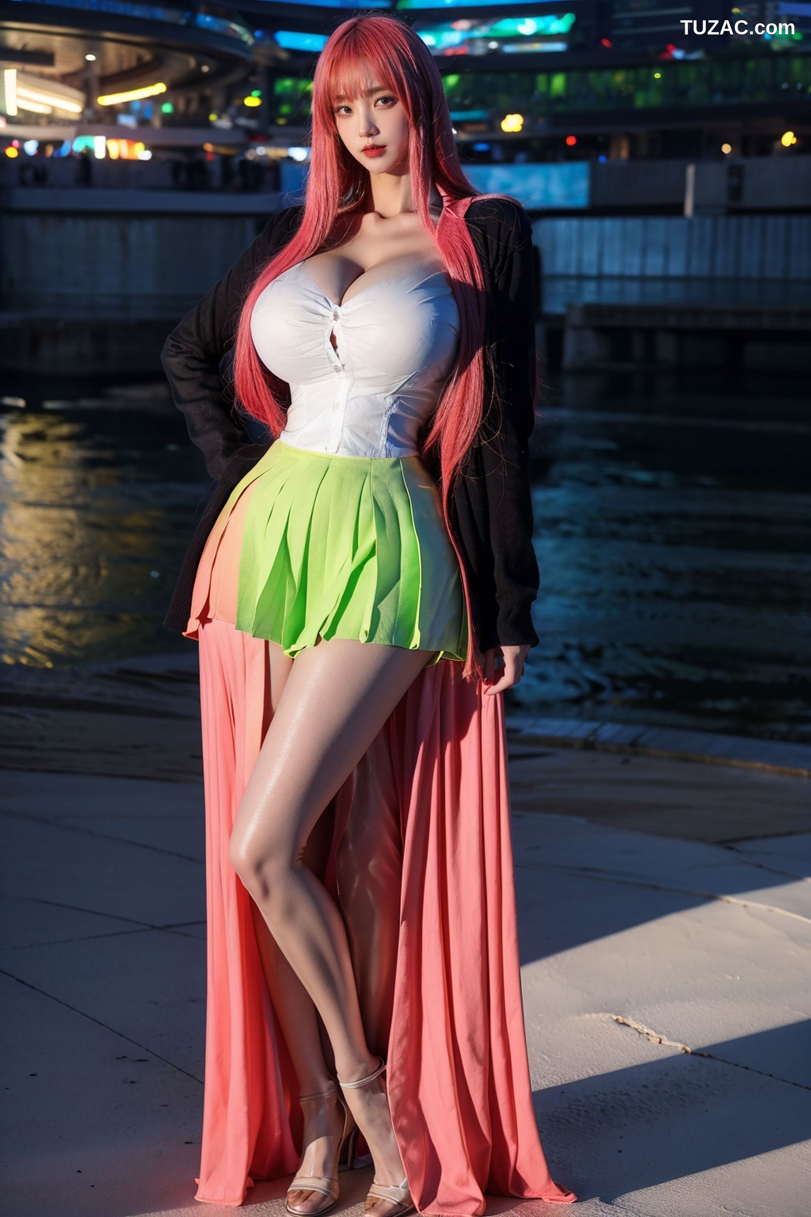 AI美女-拟实-红发Coser