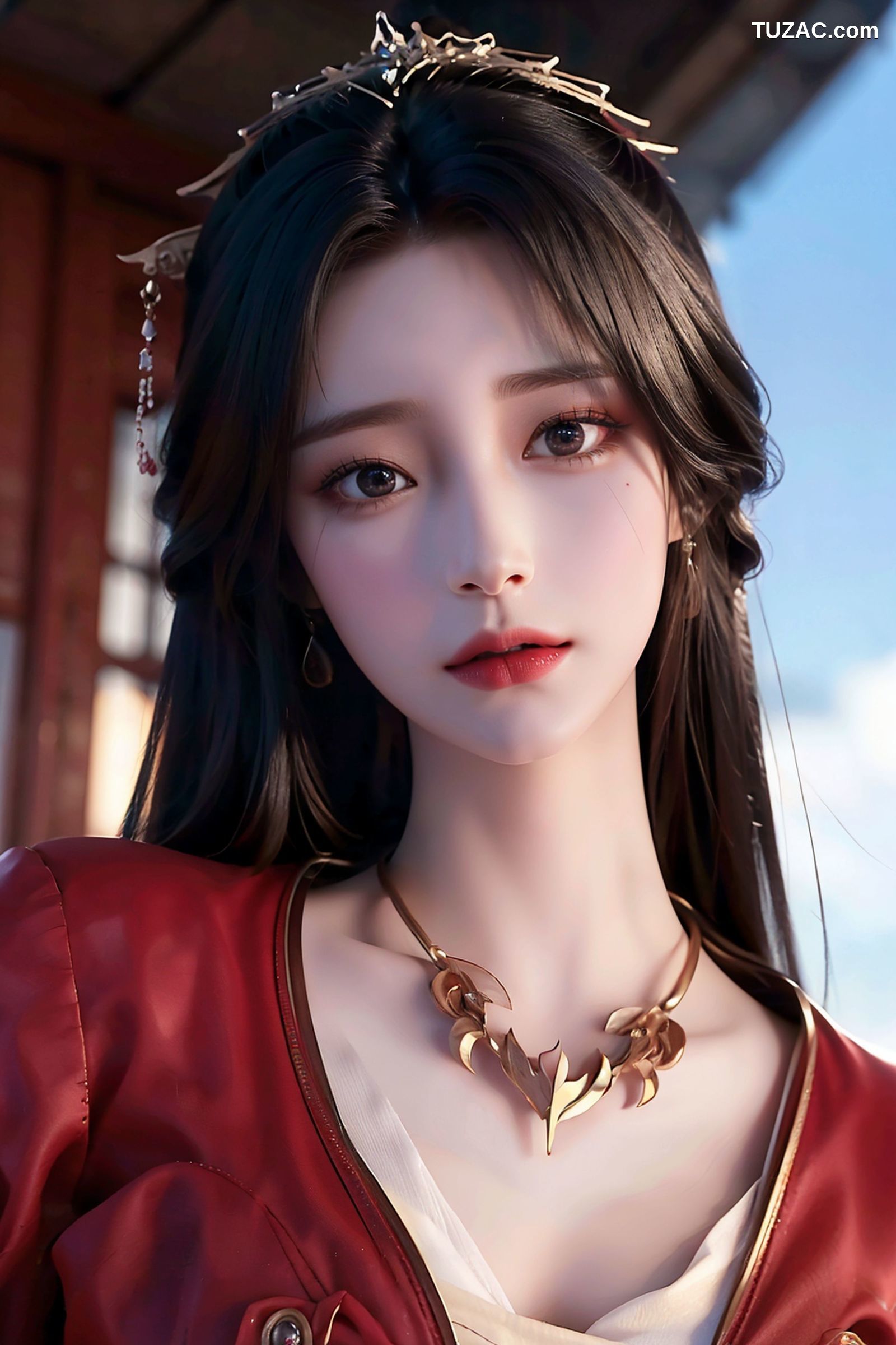 AI美女-月婵-红袍