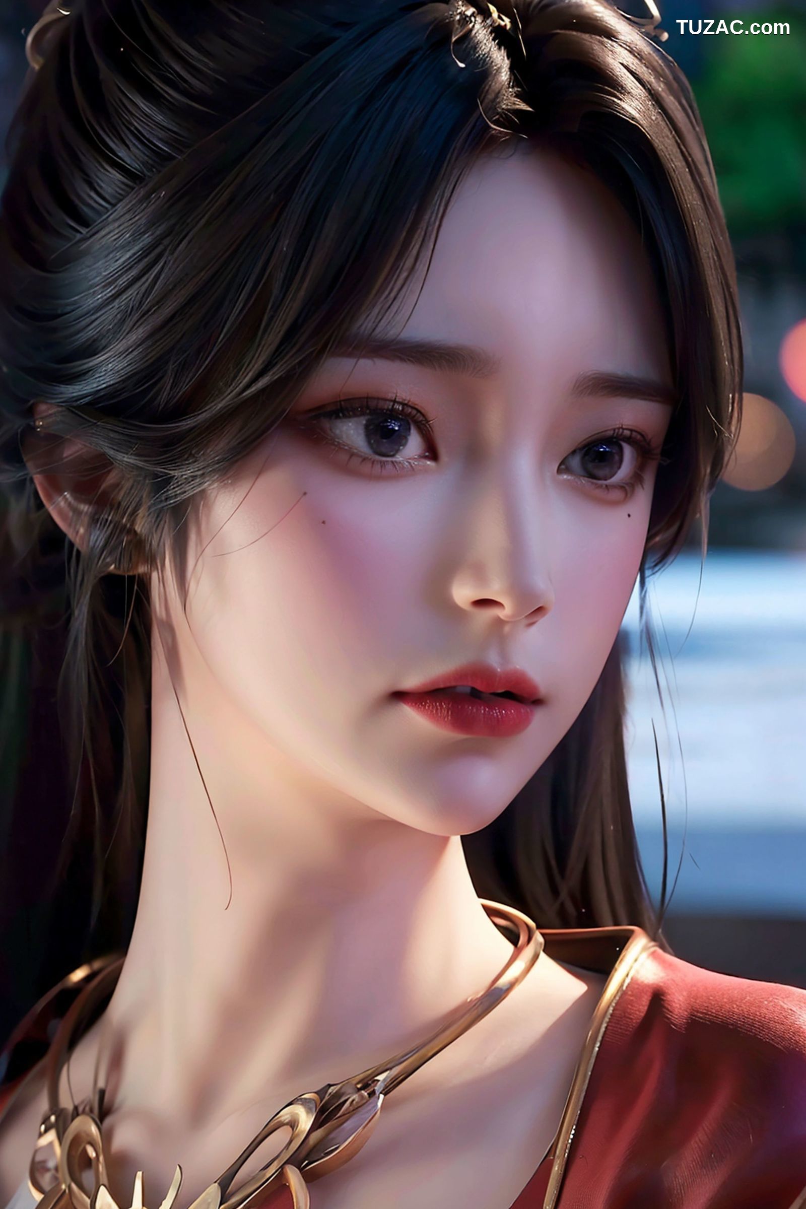 AI美女-月婵-红袍