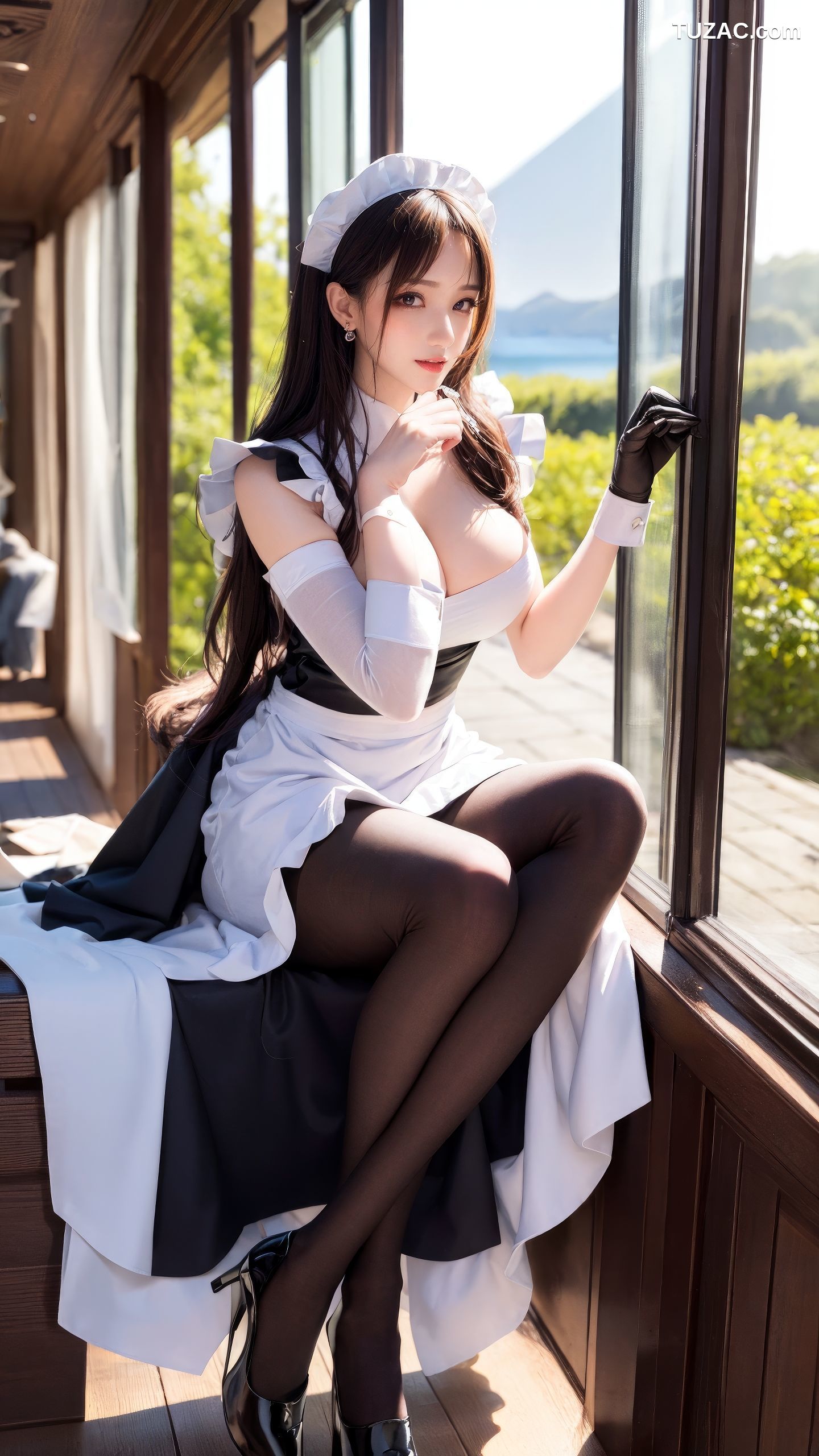 AI美女-清纯女仆-黑袜篇