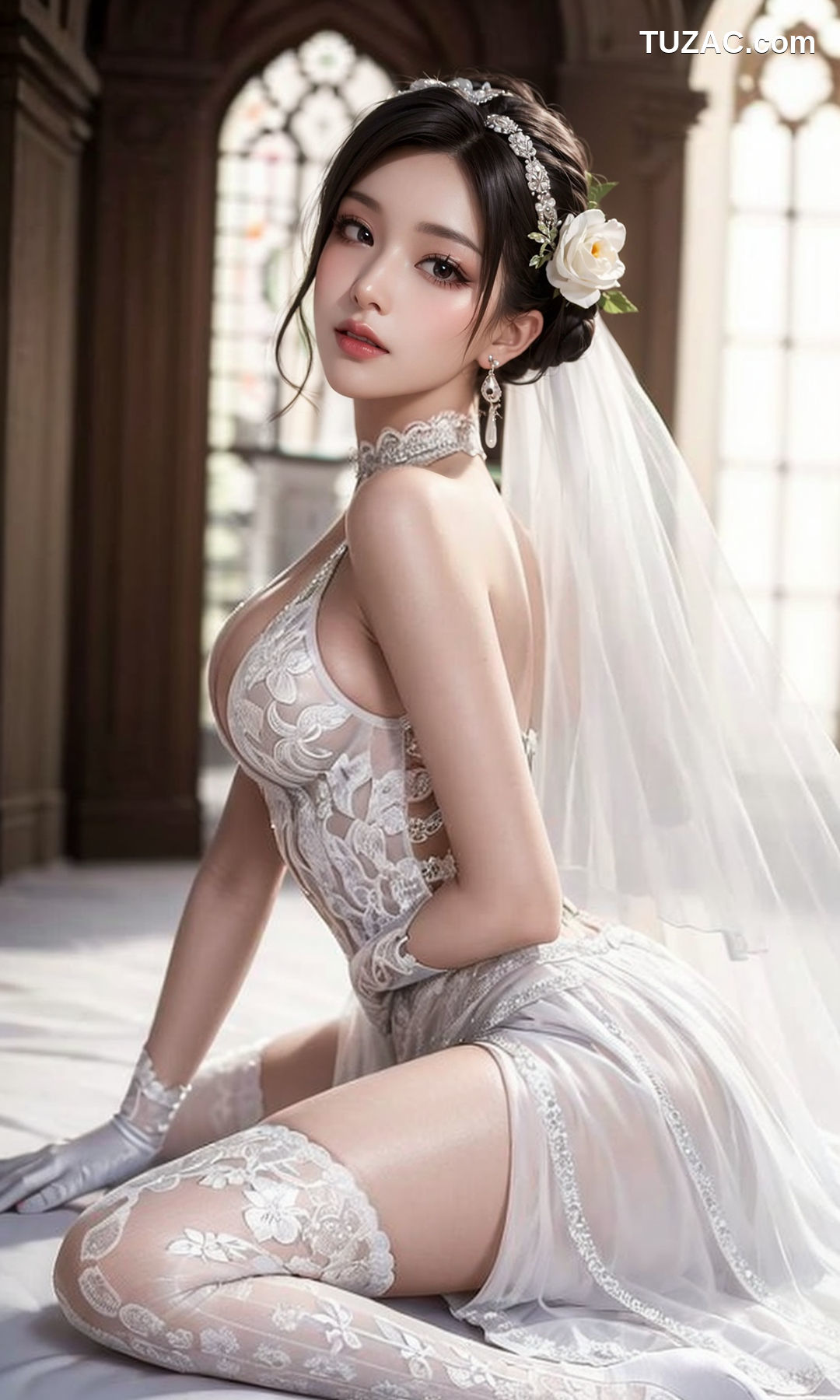 AI美女-白色婚纱-纯净版
