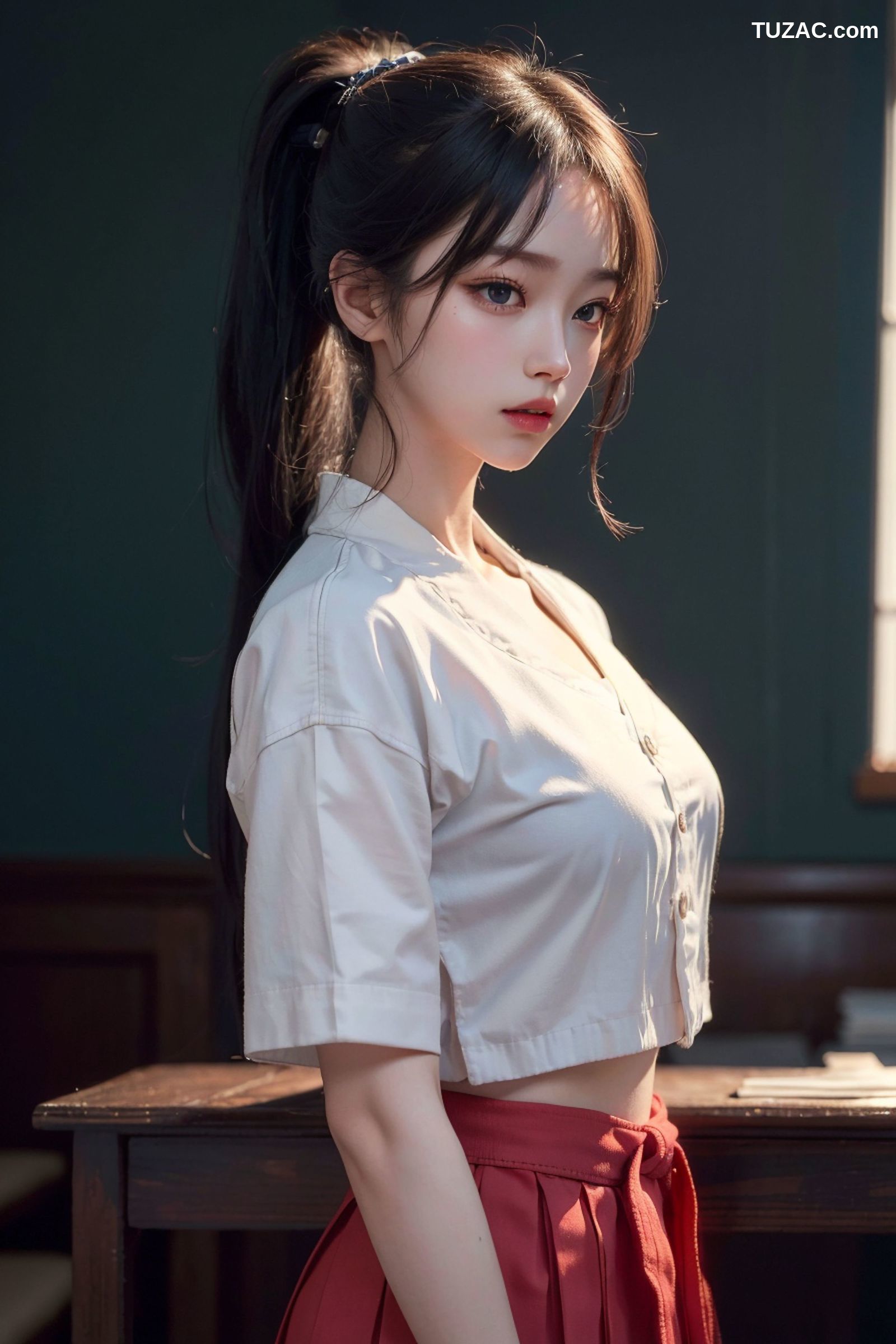 AI美女-空手道女孩-Karate-Girl-白衣白带红带篇-18禁
