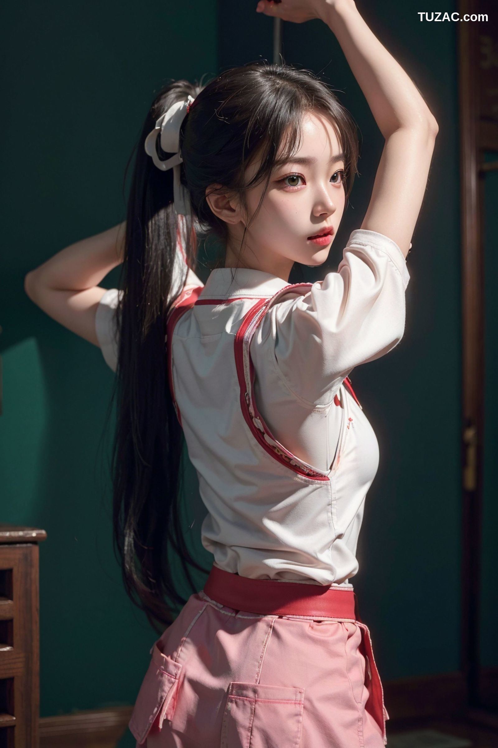 AI美女-空手道女孩-Karate-Girl-白衣白带红带篇-18禁