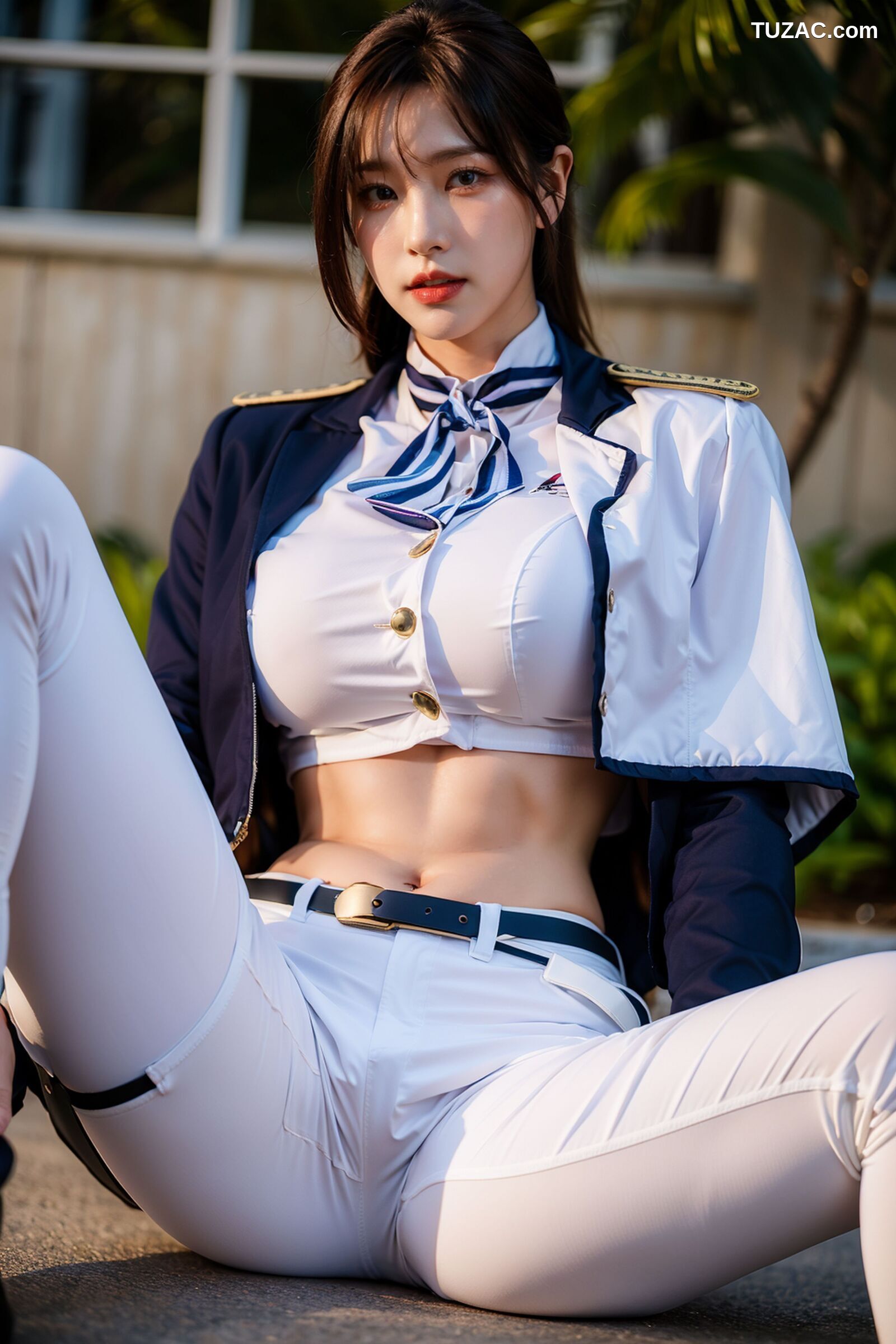 AI美女-超写实-女军官-纯净版