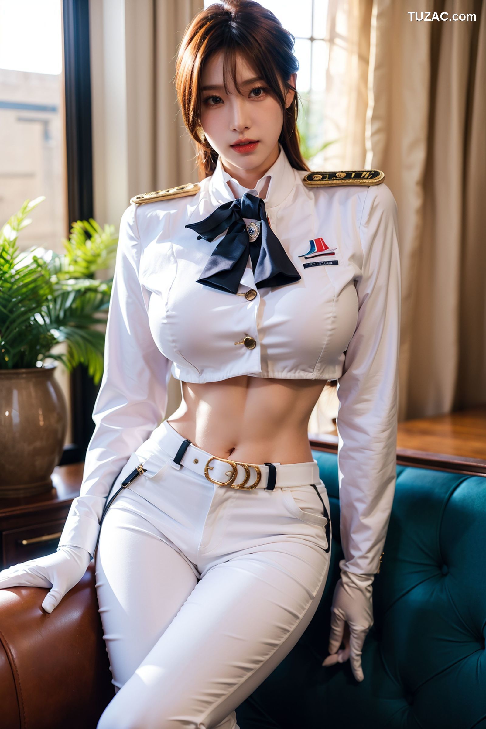 AI美女-超写实-飒爽女兵