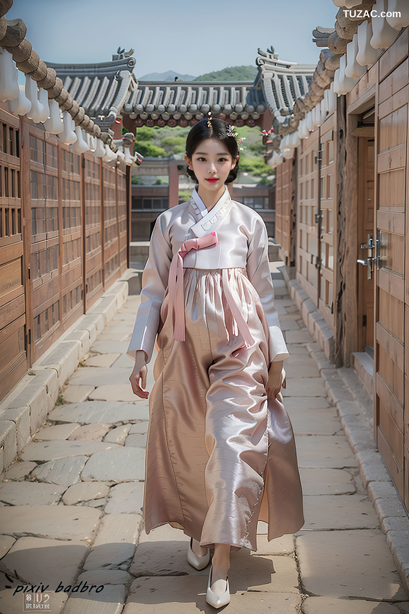 AI美女-韩服-宫殿-露出-自慰-卷2-Hanbok-Palace-boobs-dildo-BadBro