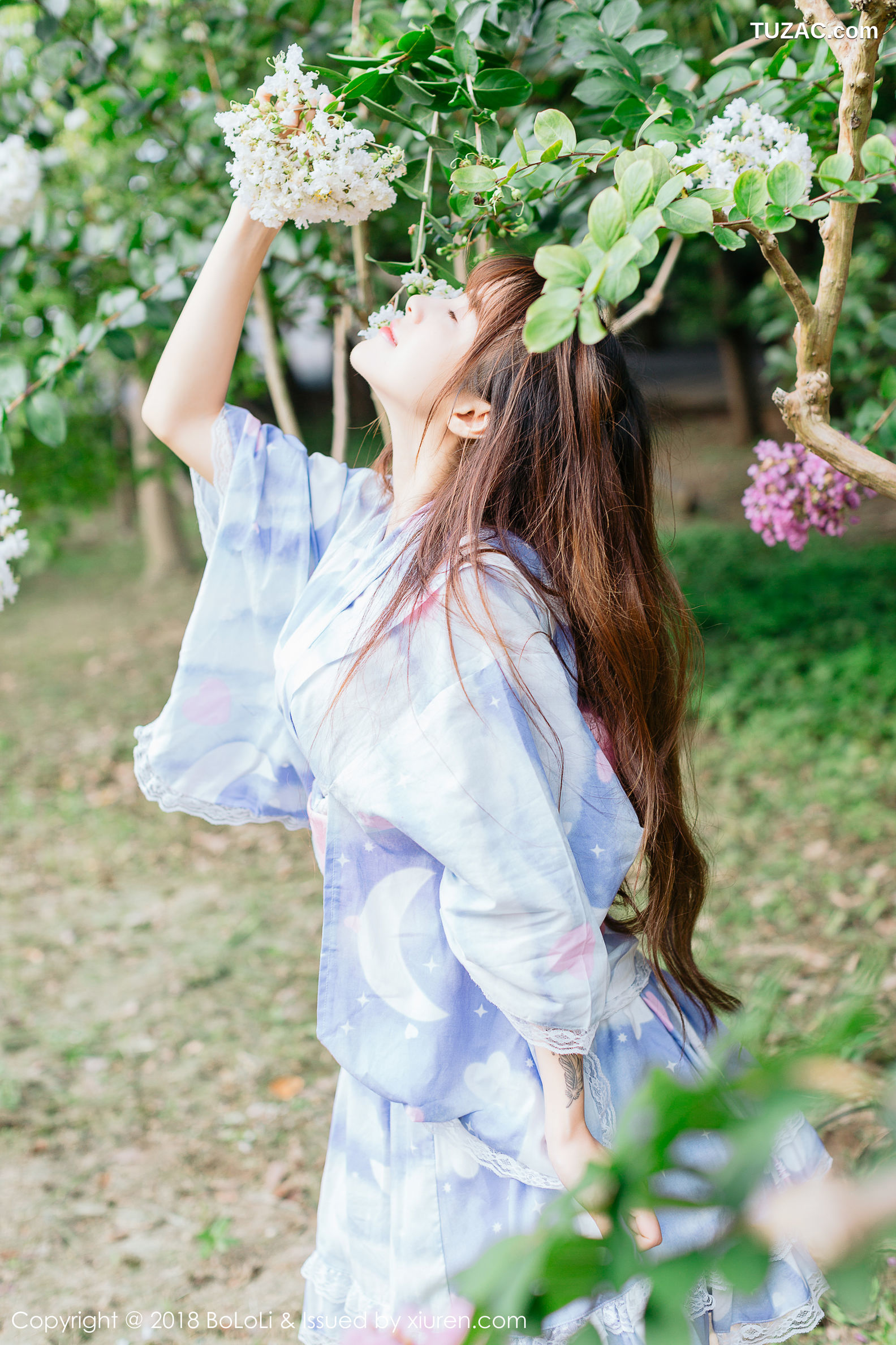 BoLoli波萝社-Vol.118-夏美酱-和服绿树公园