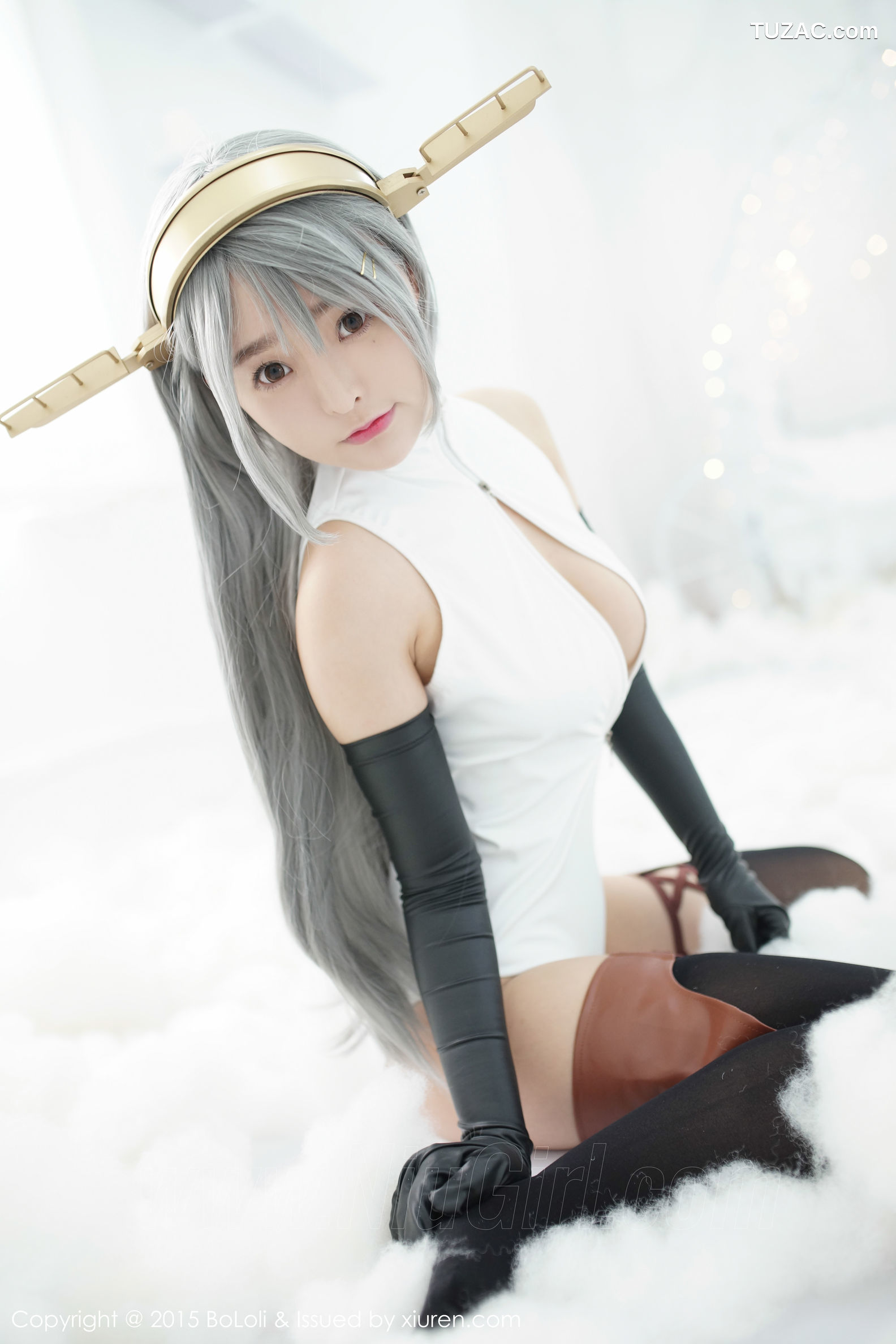 BoLoli波萝社-vol.034-柳侑绮sevenbaby-舰娘collection榛名cos-开胸泳衣版