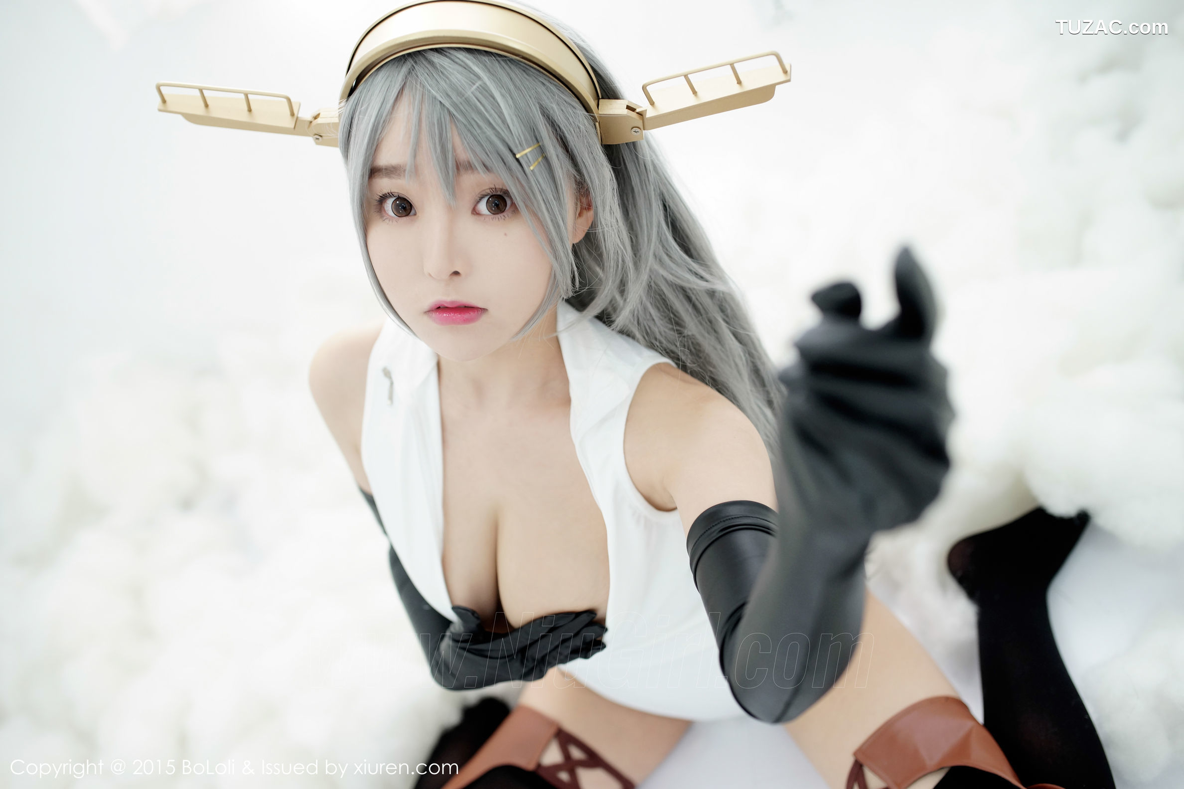 BoLoli波萝社-vol.034-柳侑绮sevenbaby-舰娘collection榛名cos-开胸泳衣版