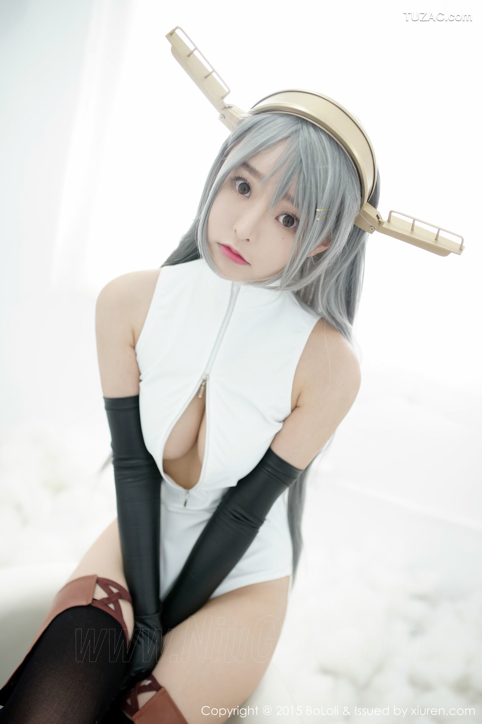 BoLoli波萝社-vol.034-柳侑绮sevenbaby-舰娘collection榛名cos-开胸泳衣版