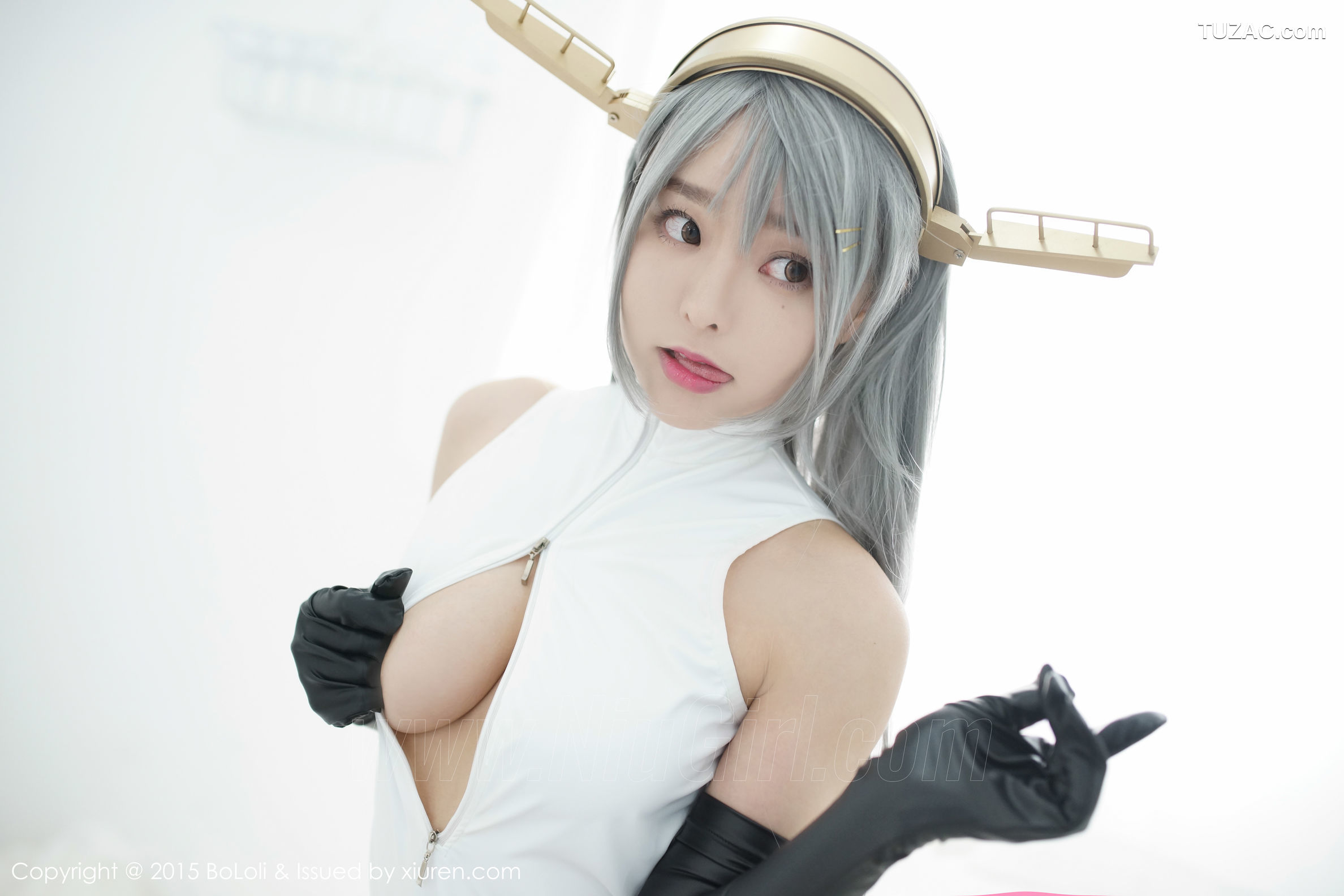 BoLoli波萝社-vol.034-柳侑绮sevenbaby-舰娘collection榛名cos-开胸泳衣版