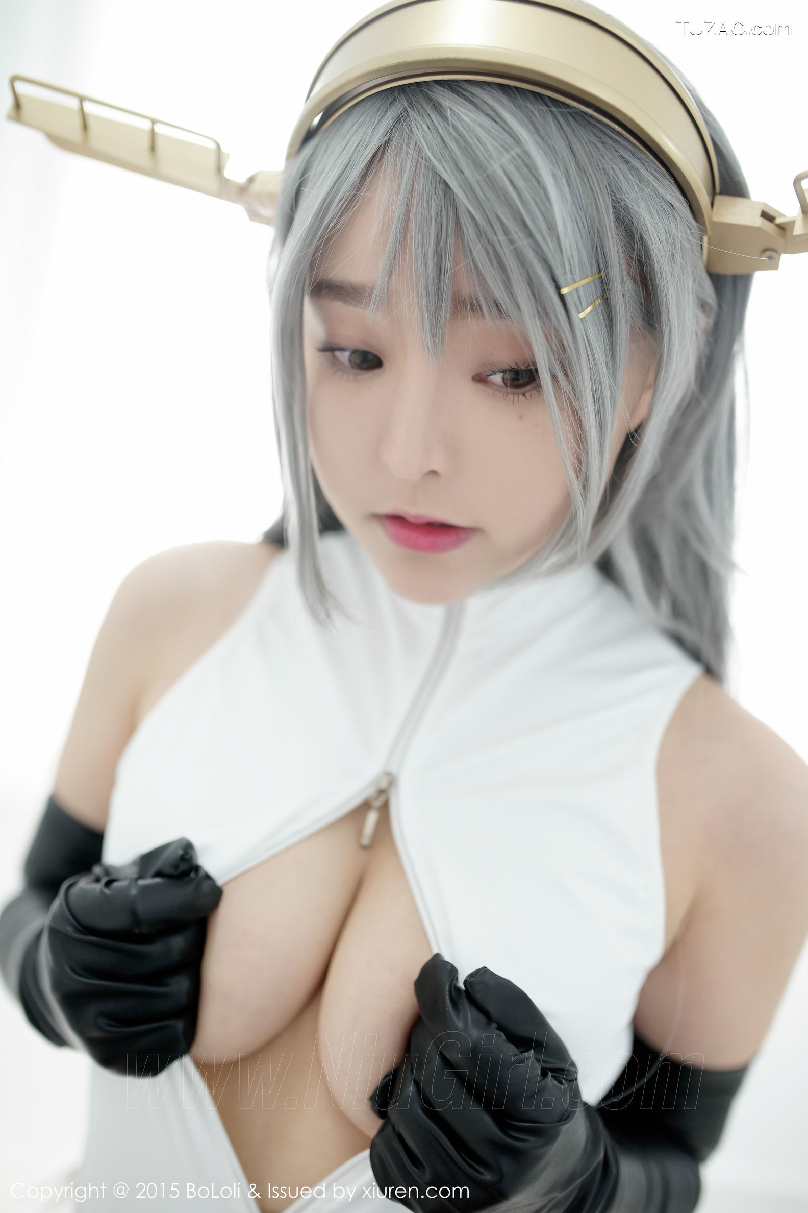 BoLoli波萝社-vol.034-柳侑绮sevenbaby-舰娘collection榛名cos-开胸泳衣版