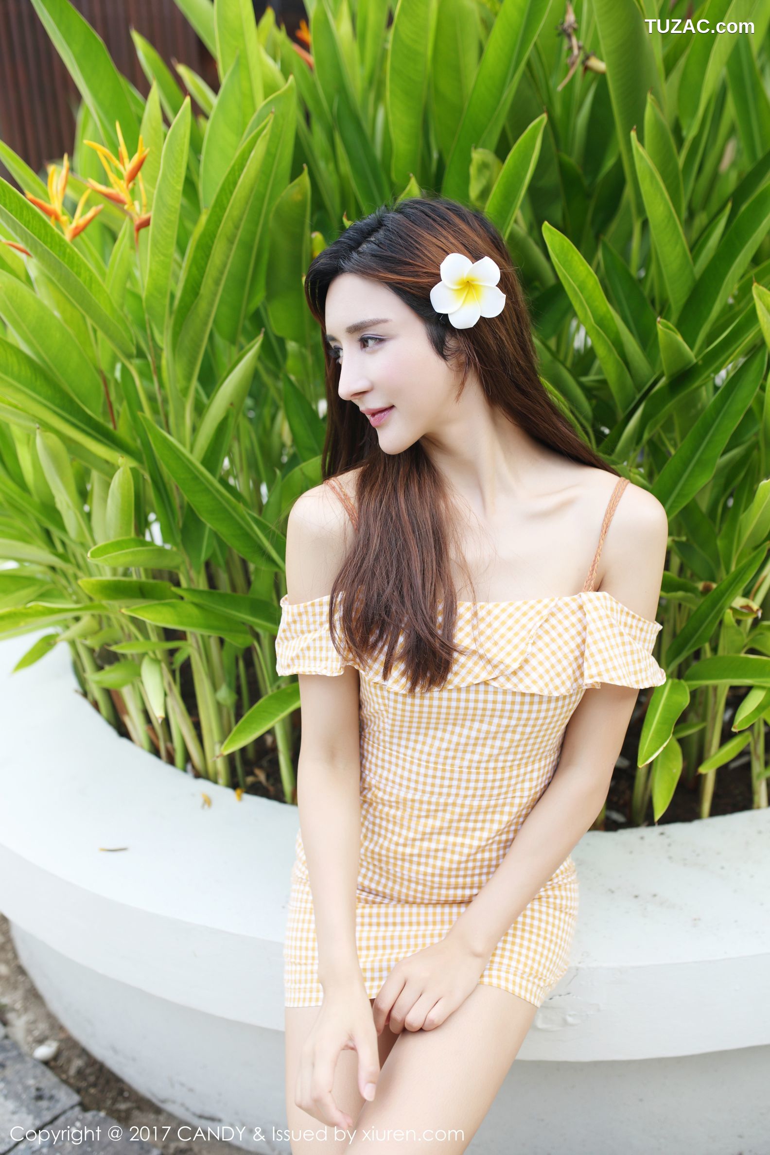 Candy糖果画报-041-伊莉娜-《唯美套裙-沙滩比基尼》-2017.11.17