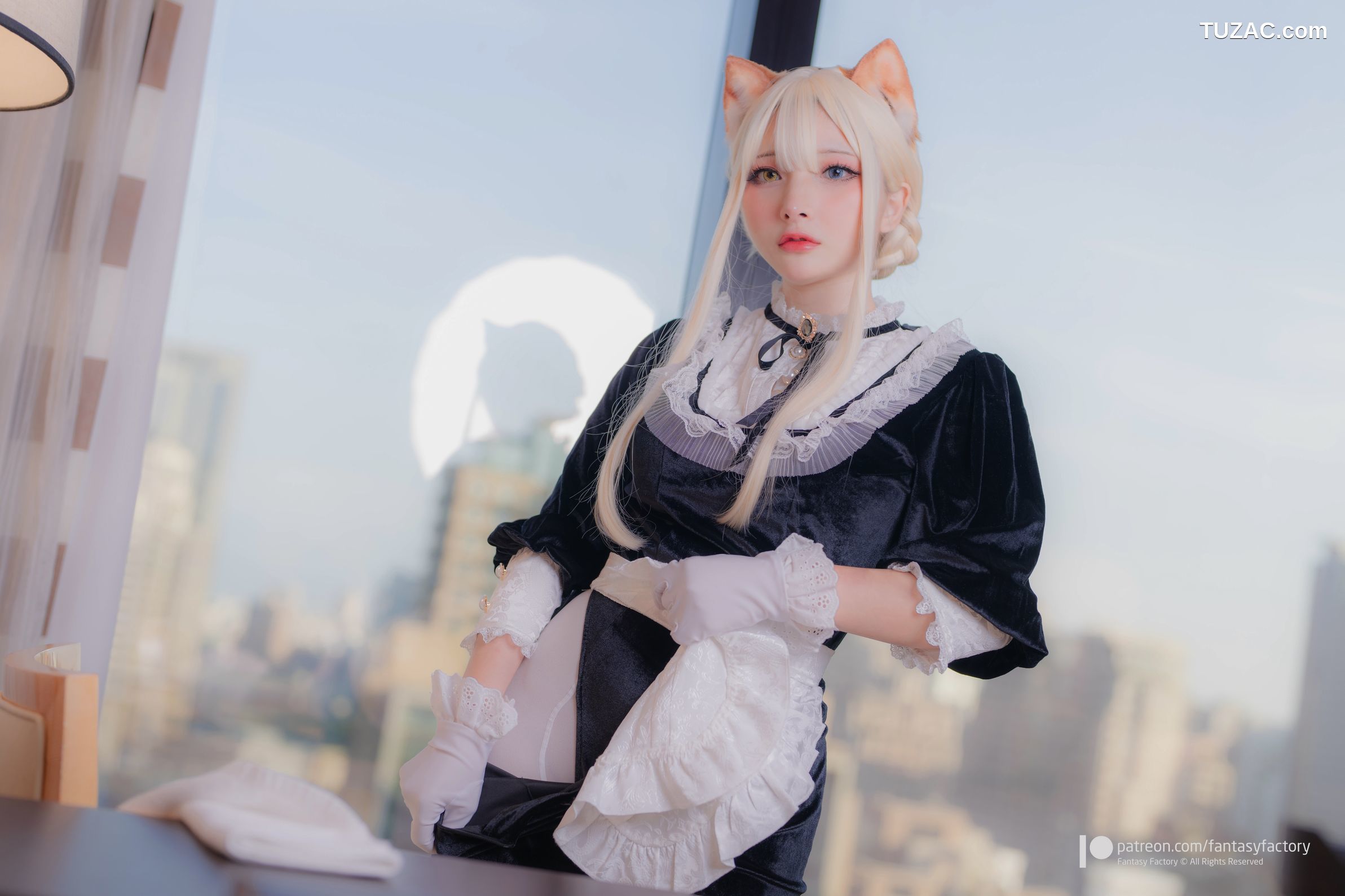 Fantasy-Factory-小丁Ding-网络相册泄露版-Web-Photobook-Leak-橙Yuzumi女仆装