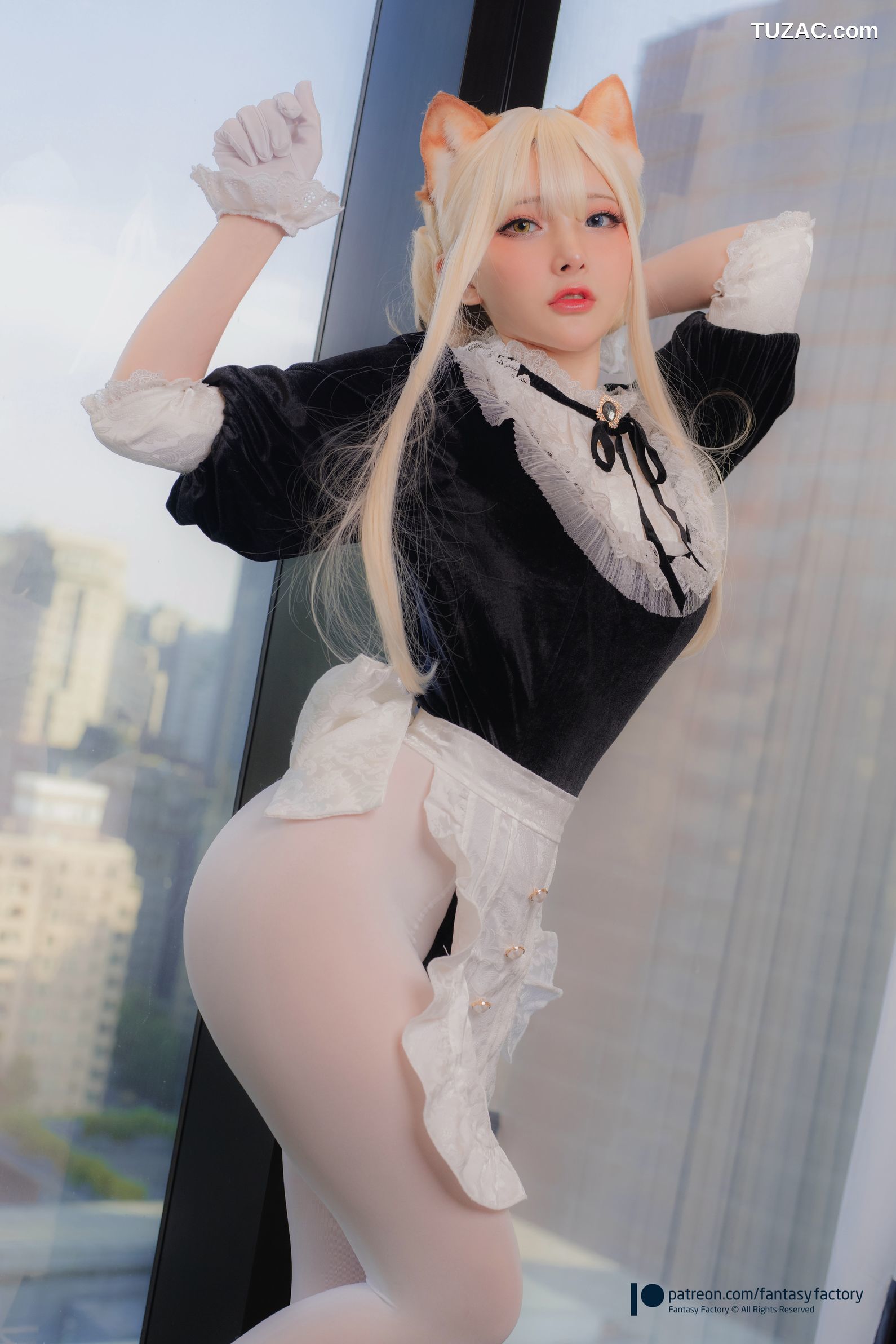 Fantasy-Factory-小丁Ding-网络相册泄露版-Web-Photobook-Leak-橙Yuzumi女仆装