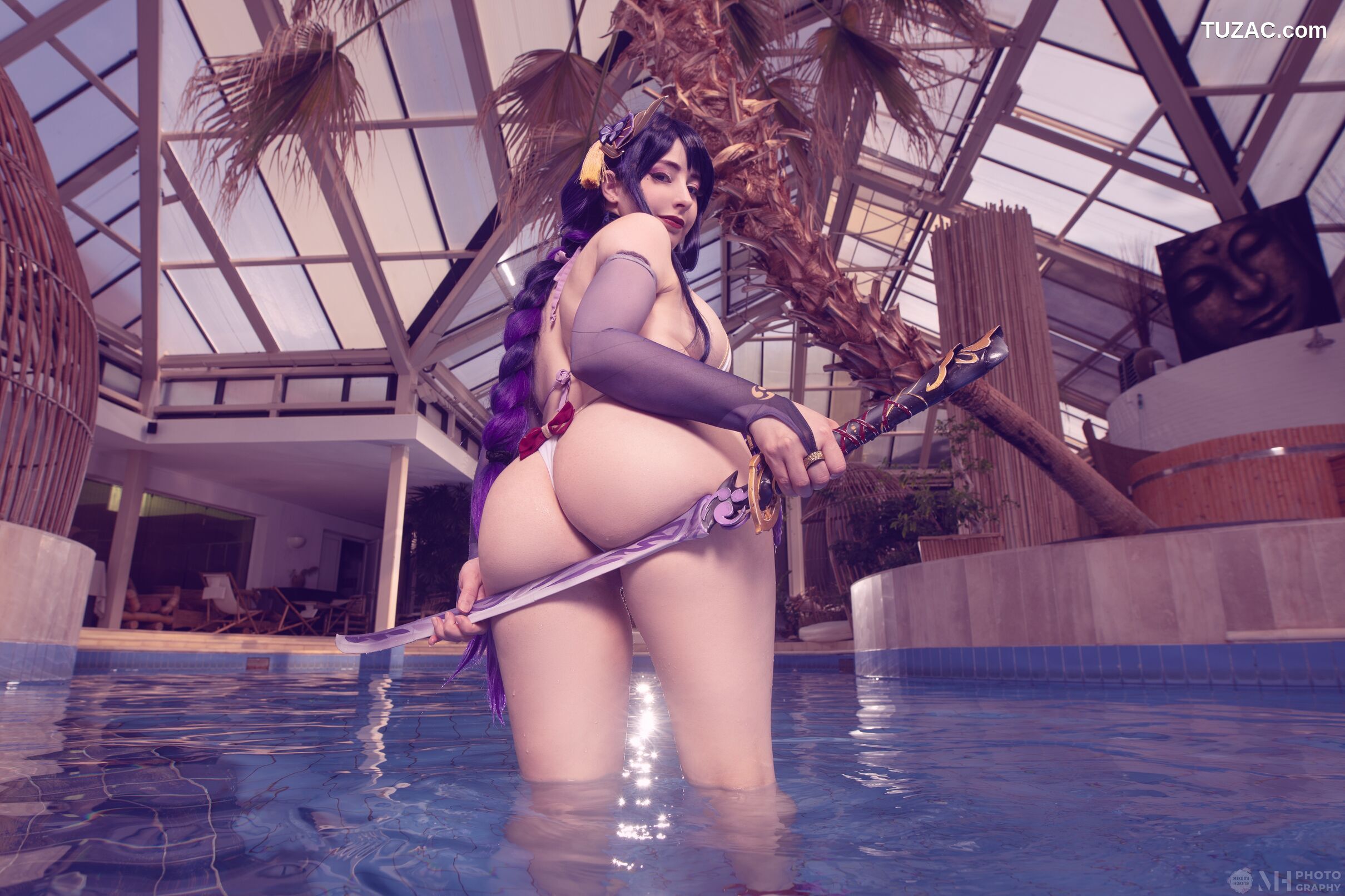 Mikomi-Hokina-雷电将军-Raiden-Lingerie