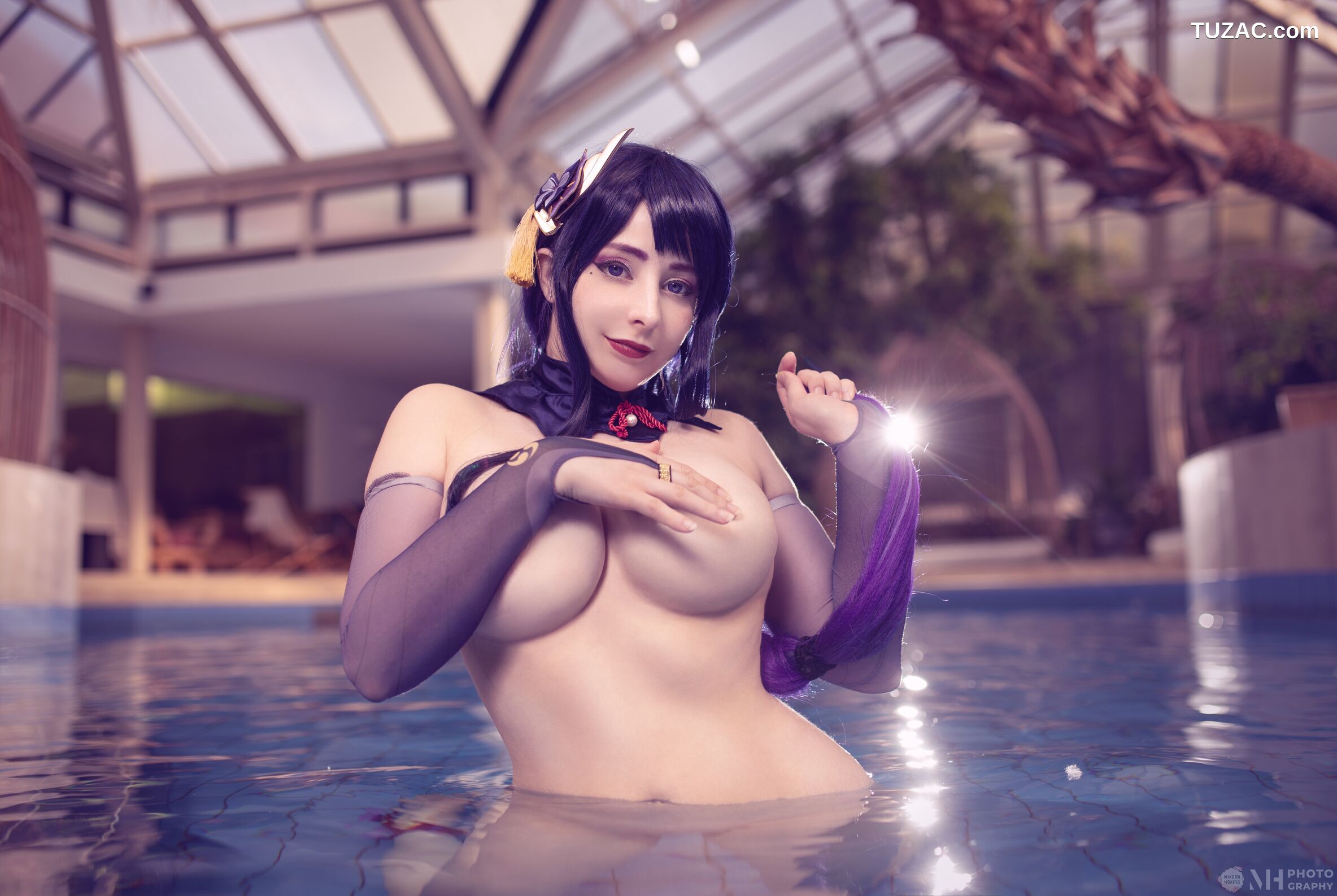 Mikomi-Hokina-雷电将军-Raiden-Lingerie