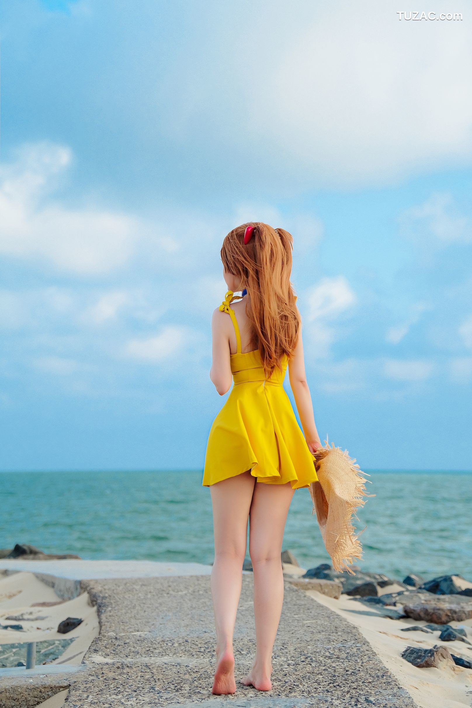 Potato-Godzilla-Asuka-Yellow-Dress