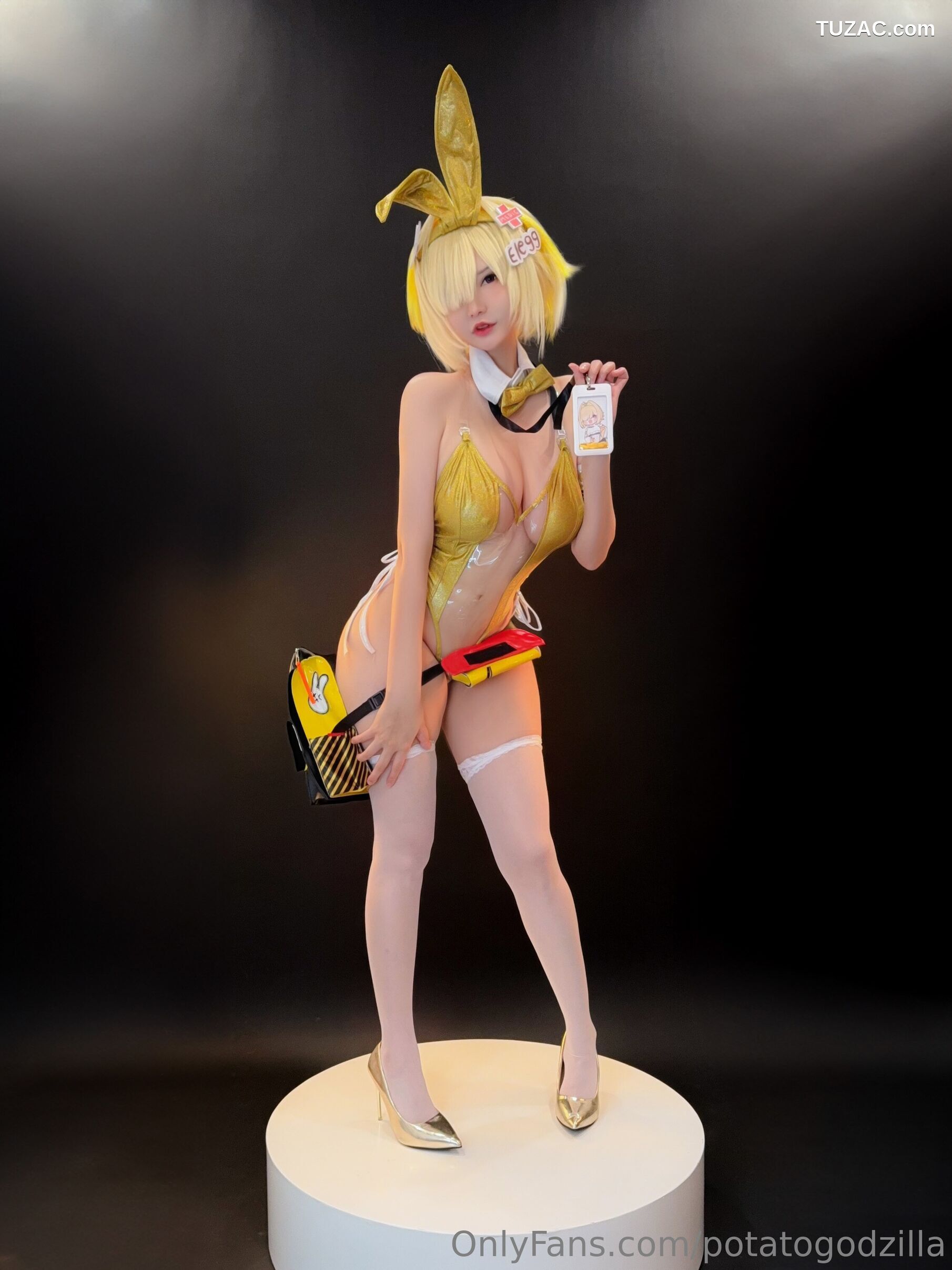 Potato-Godzilla-Elegg-Bunny-Suit-胜利女神-妮姬-兔女郎装