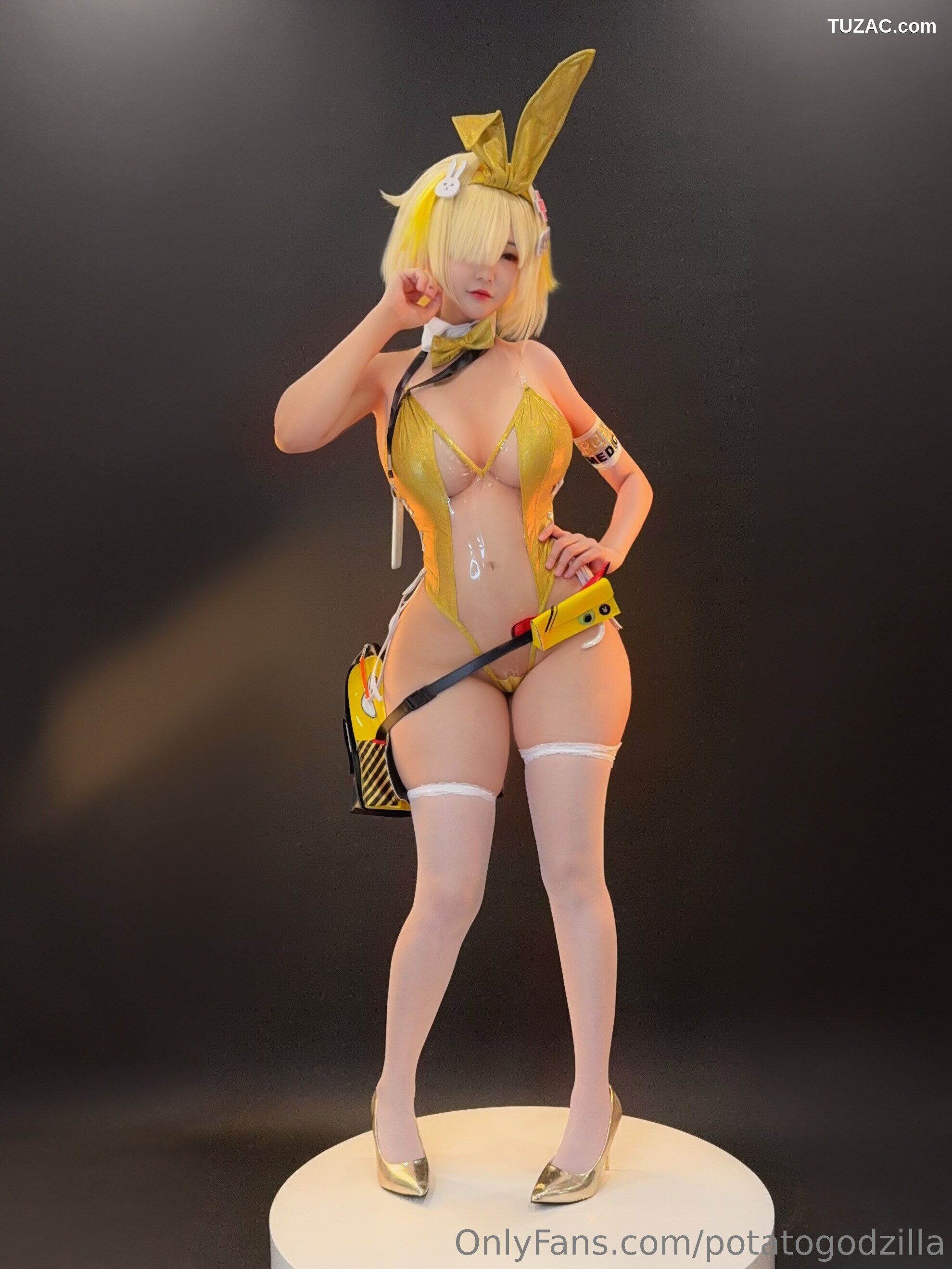 Potato-Godzilla-Elegg-Bunny-Suit-胜利女神-妮姬-兔女郎装