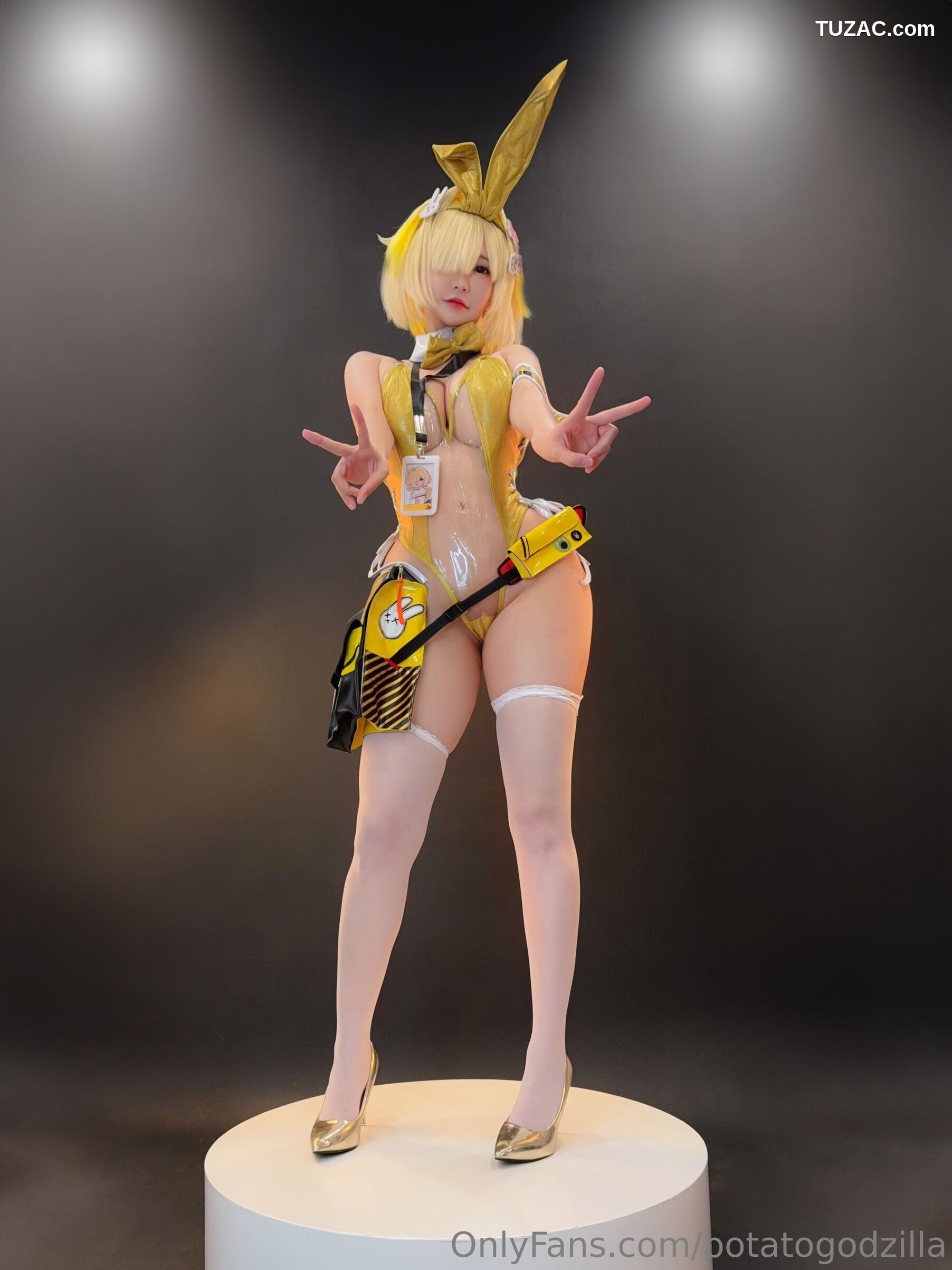 Potato-Godzilla-Elegg-Bunny-Suit-胜利女神-妮姬-兔女郎装