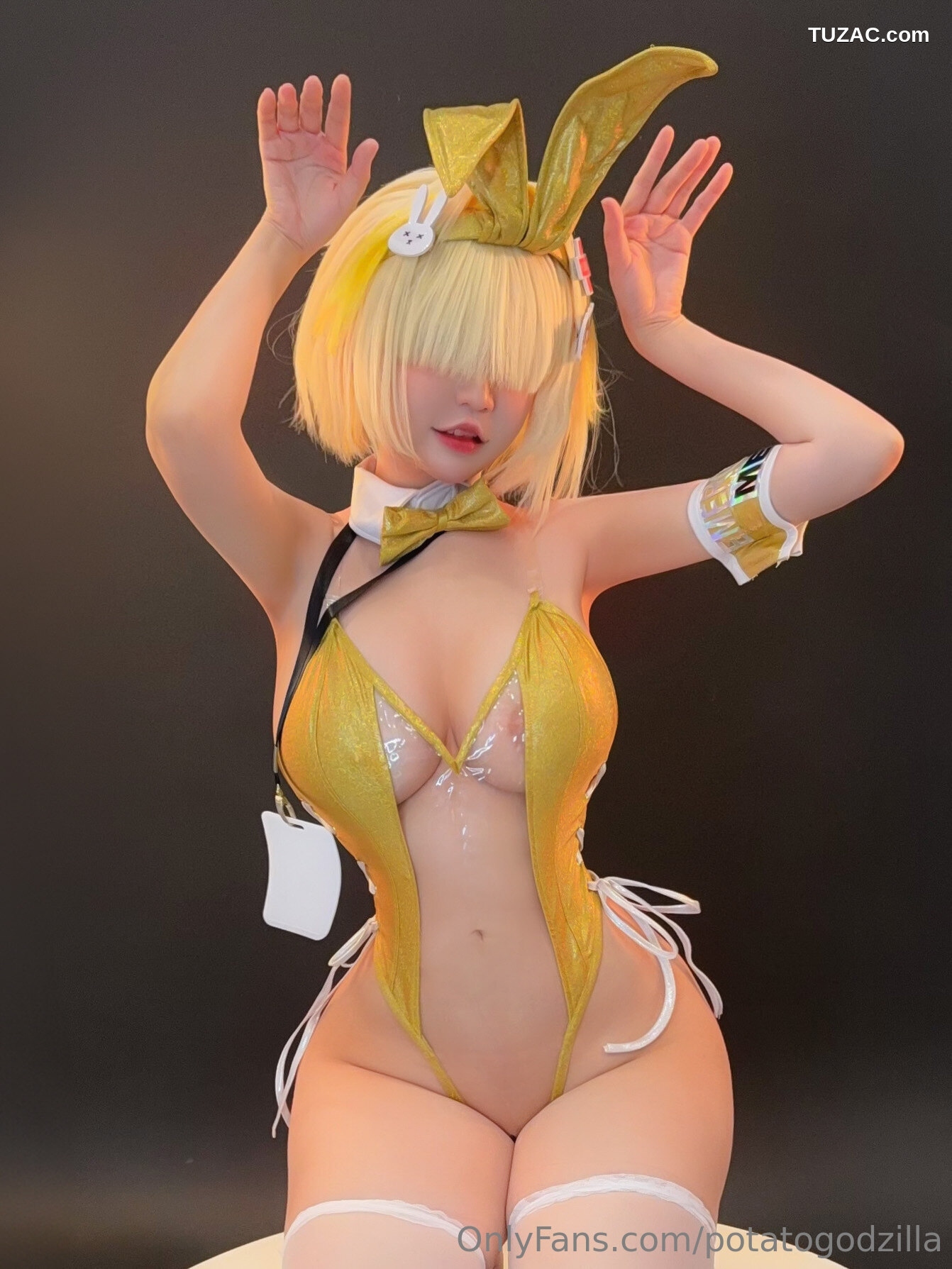 Potato-Godzilla-Elegg-Bunny-Suit-胜利女神-妮姬-兔女郎装