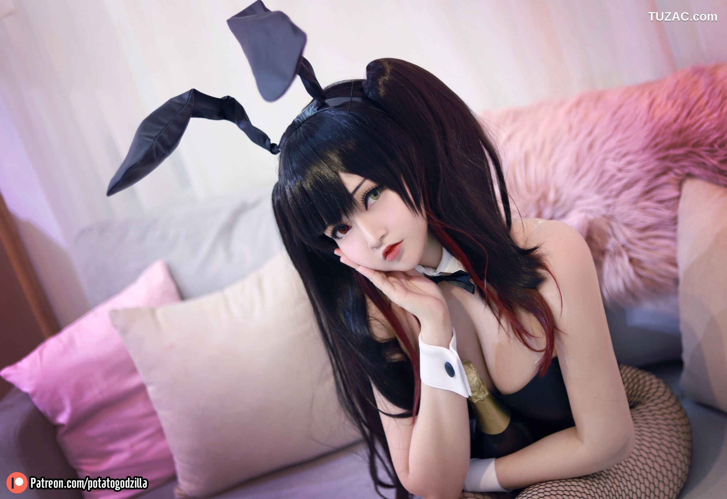 Potato-Godzilla-Kurumi-Tokisaki-Bunny-Girl