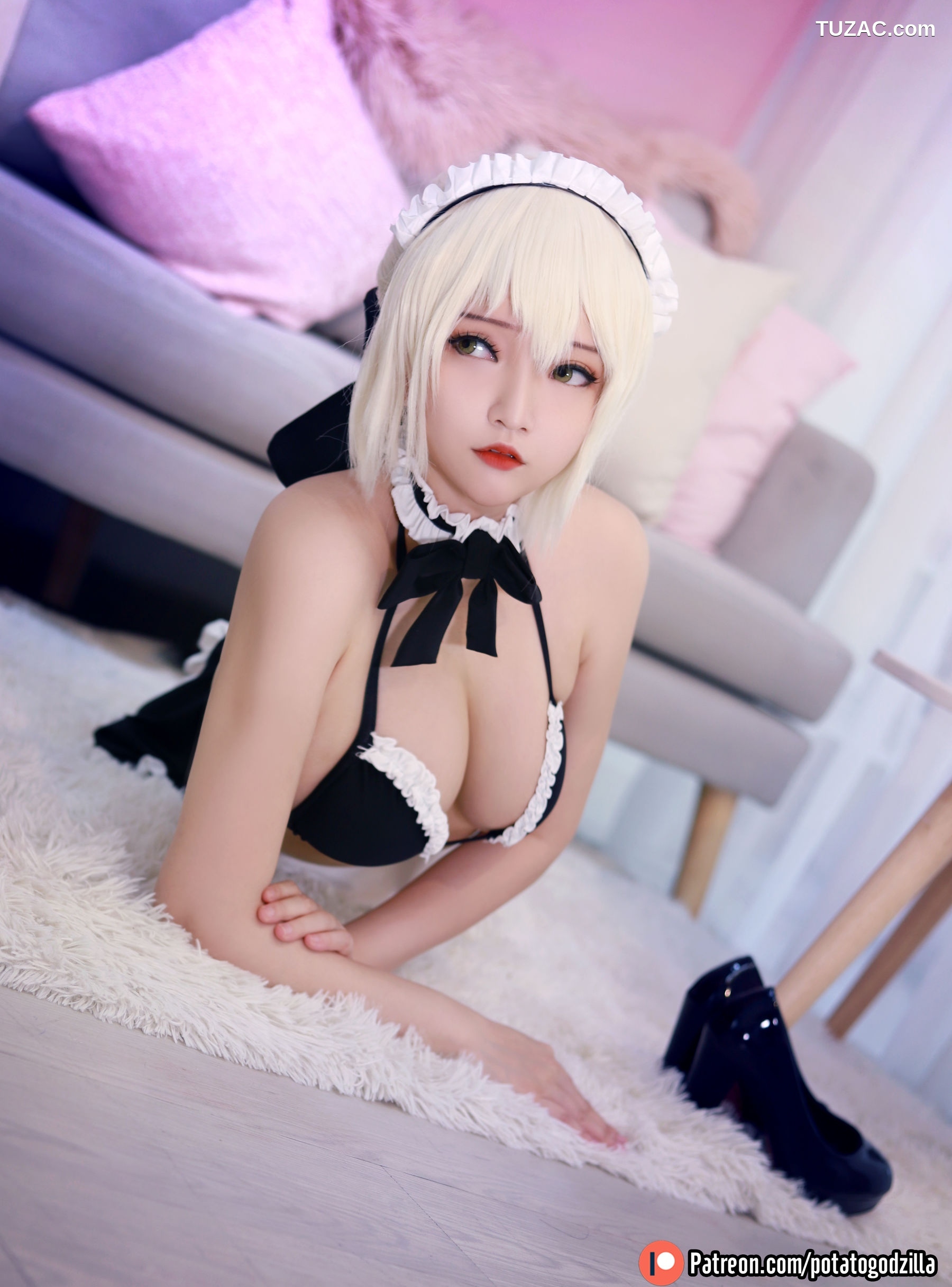 Potato-Godzilla-Saber-女仆装