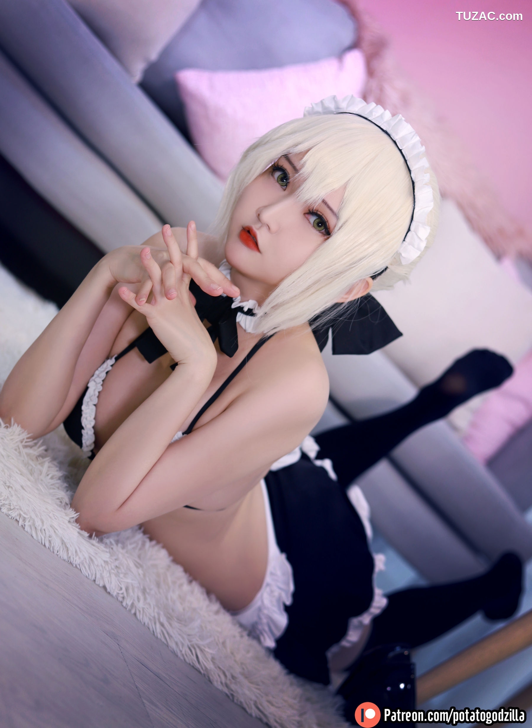 Potato-Godzilla-Saber-女仆装