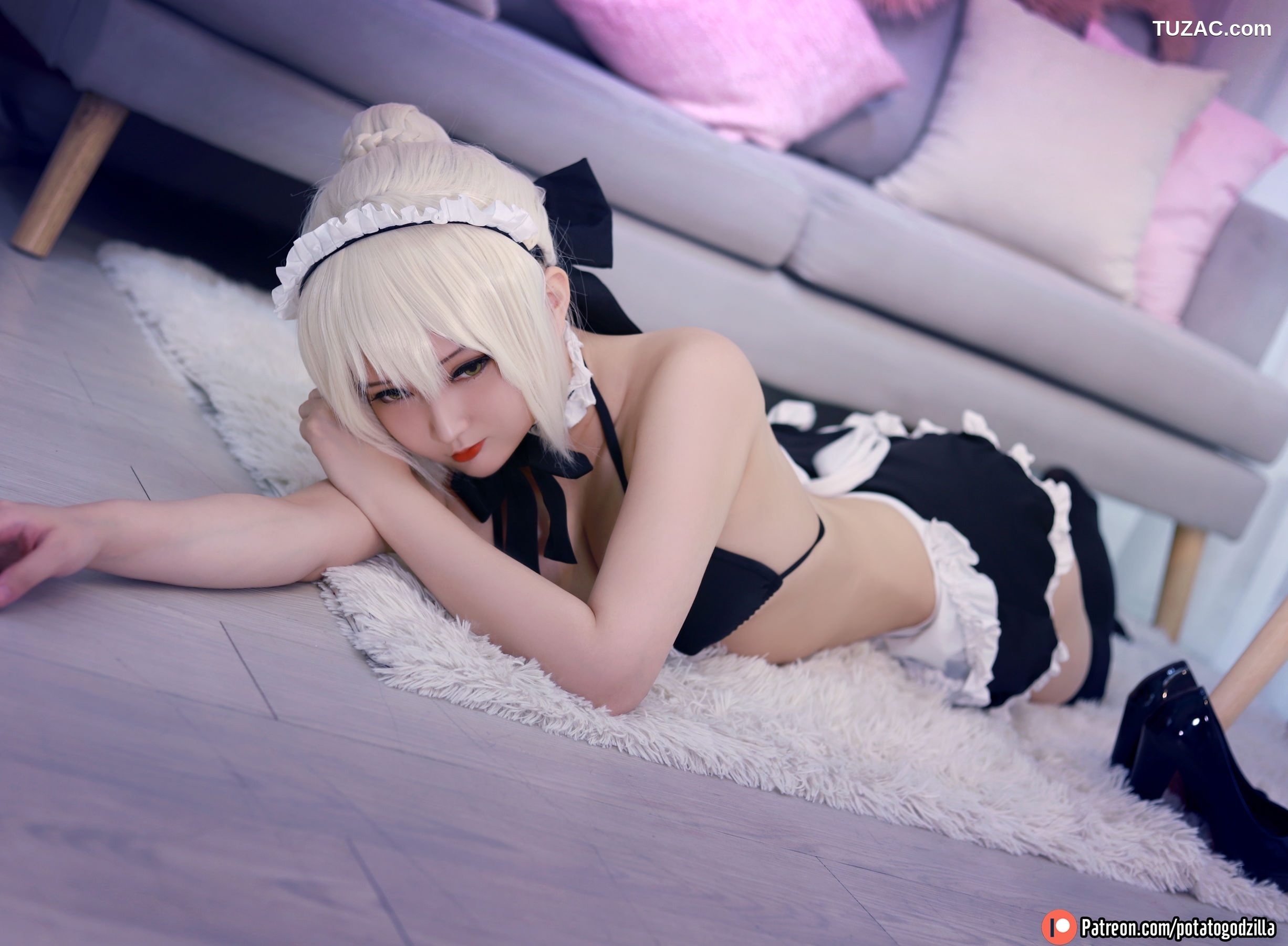 Potato-Godzilla-Saber-女仆装