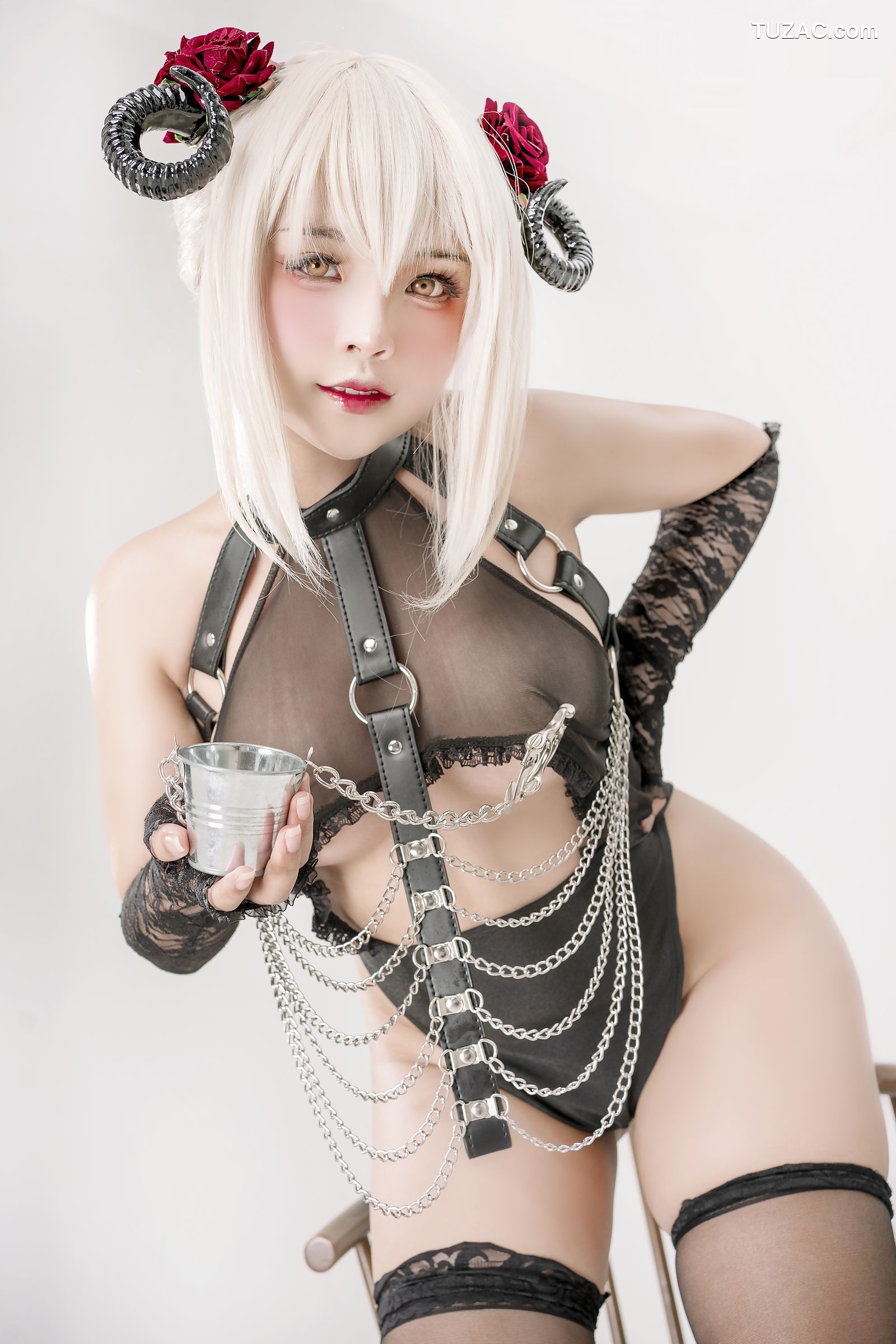 Sayo-Momo-《堕天使》-黑Saber-Saber-Alter-the-devil