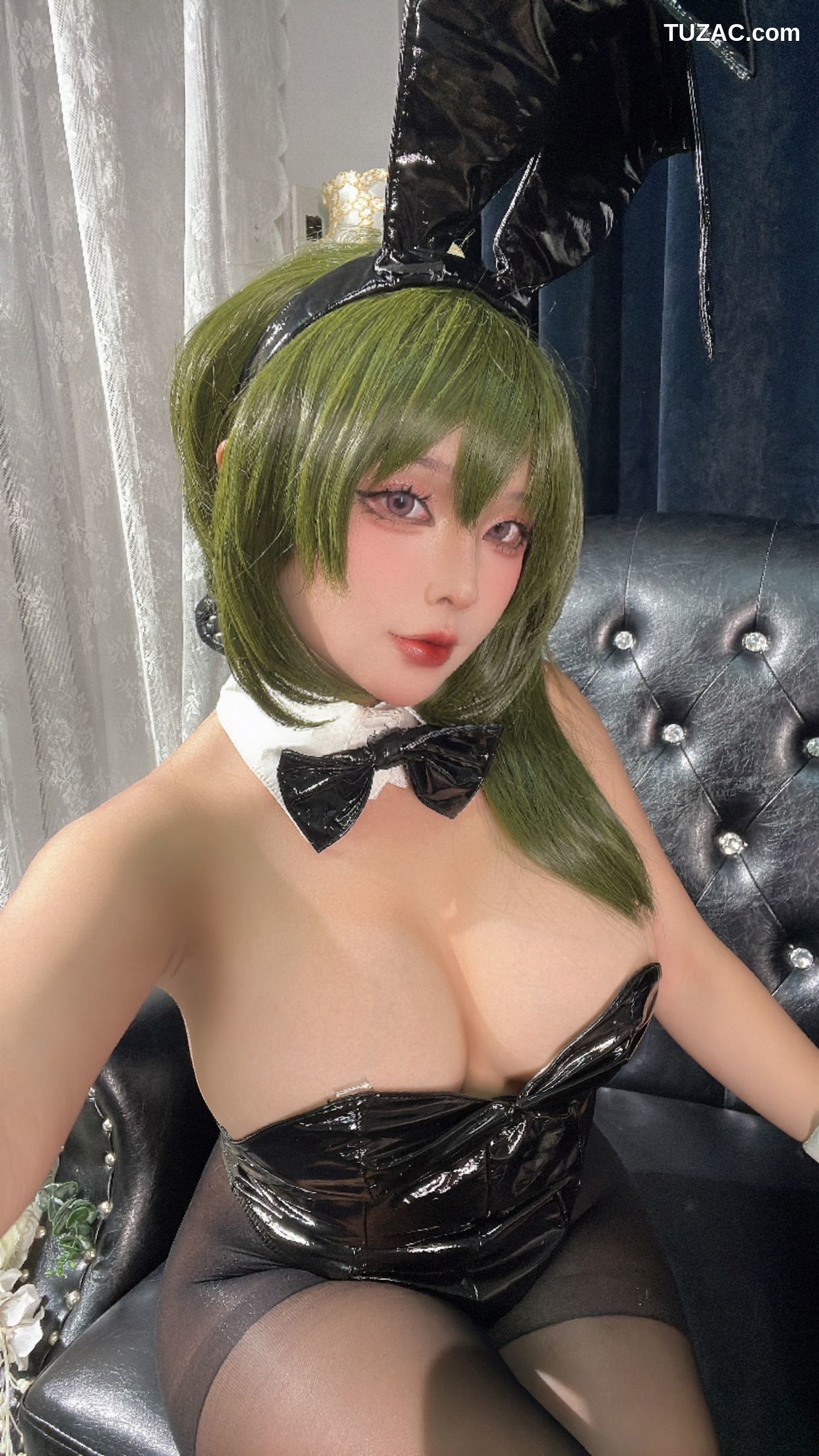 Sayo-Momo-《魔域英雄传说》-黑色兔女郎-Ubel-ユーベル-Black-Easter-Bunny