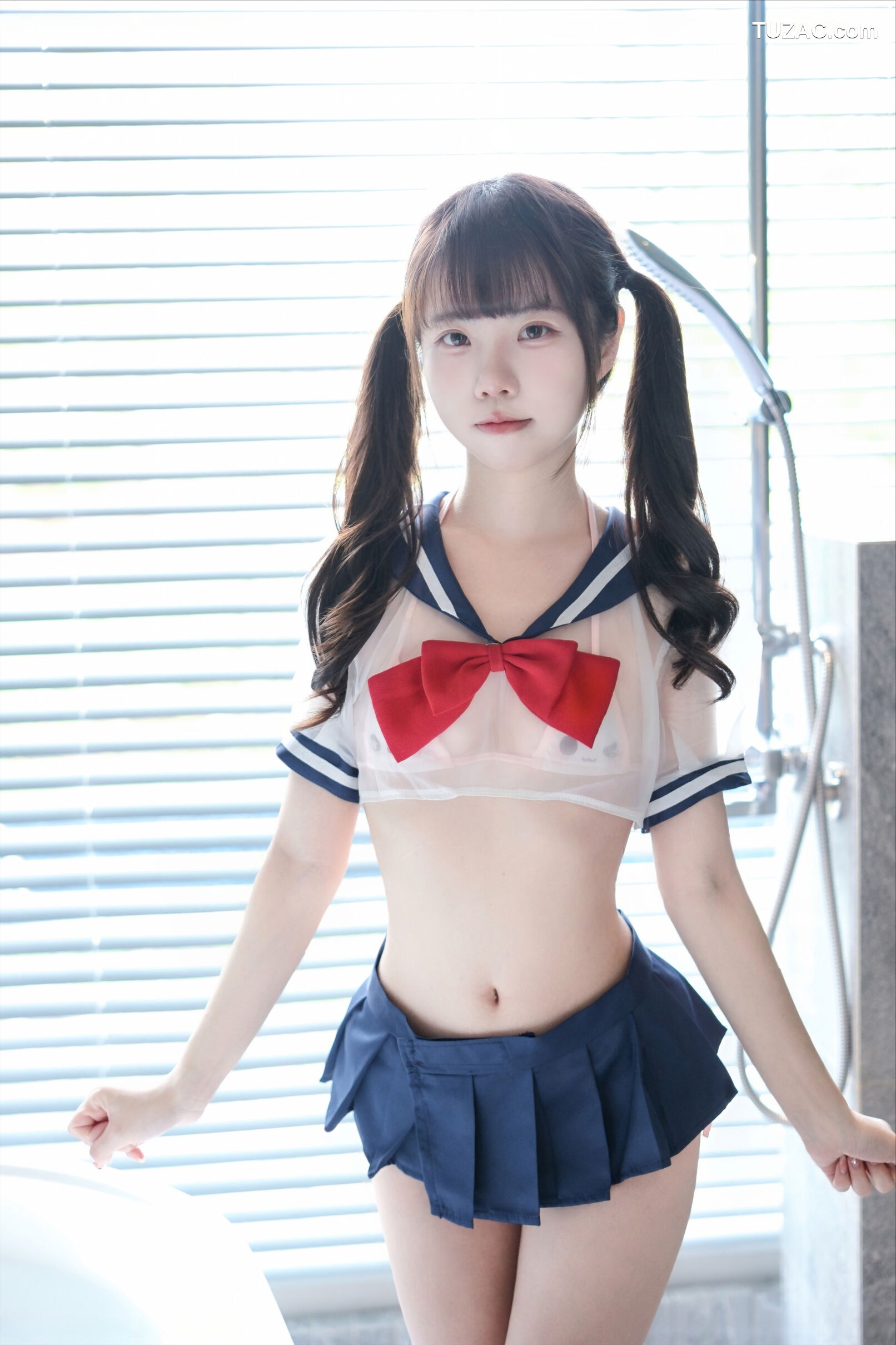 可可小白兔-透明学生服